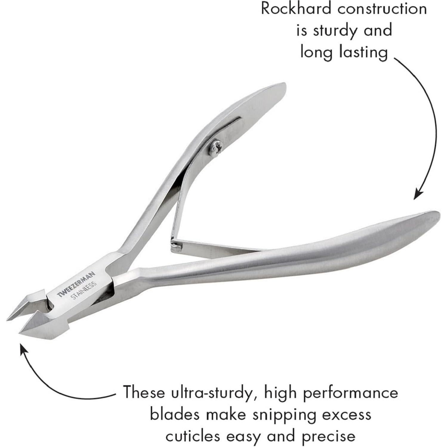 Cortaúñas de Cutícula Tweezerman Rockhard Acero Inoxidable