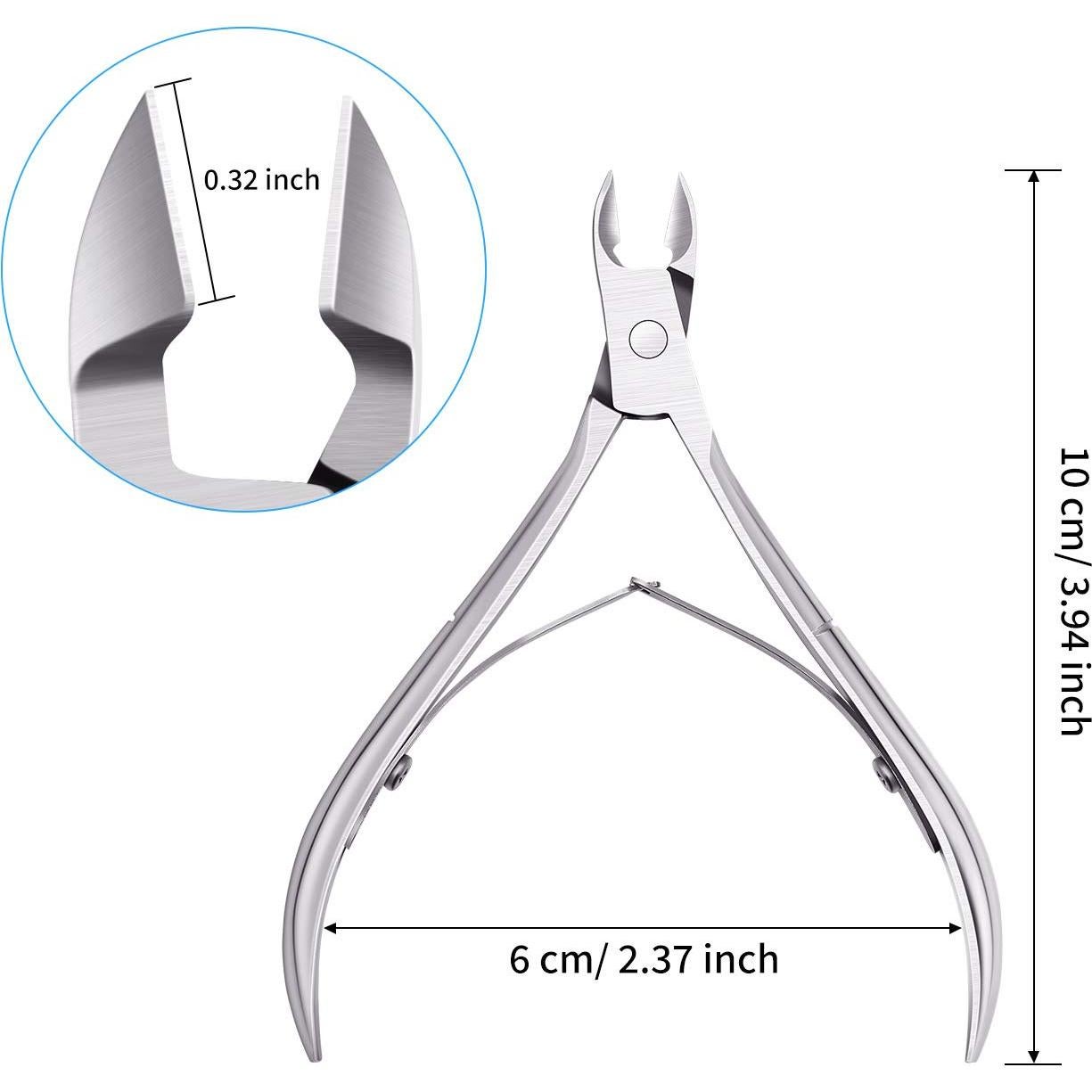 Mudder Cortadores de Cutículas Acero Inoxidable 3 Paquetes