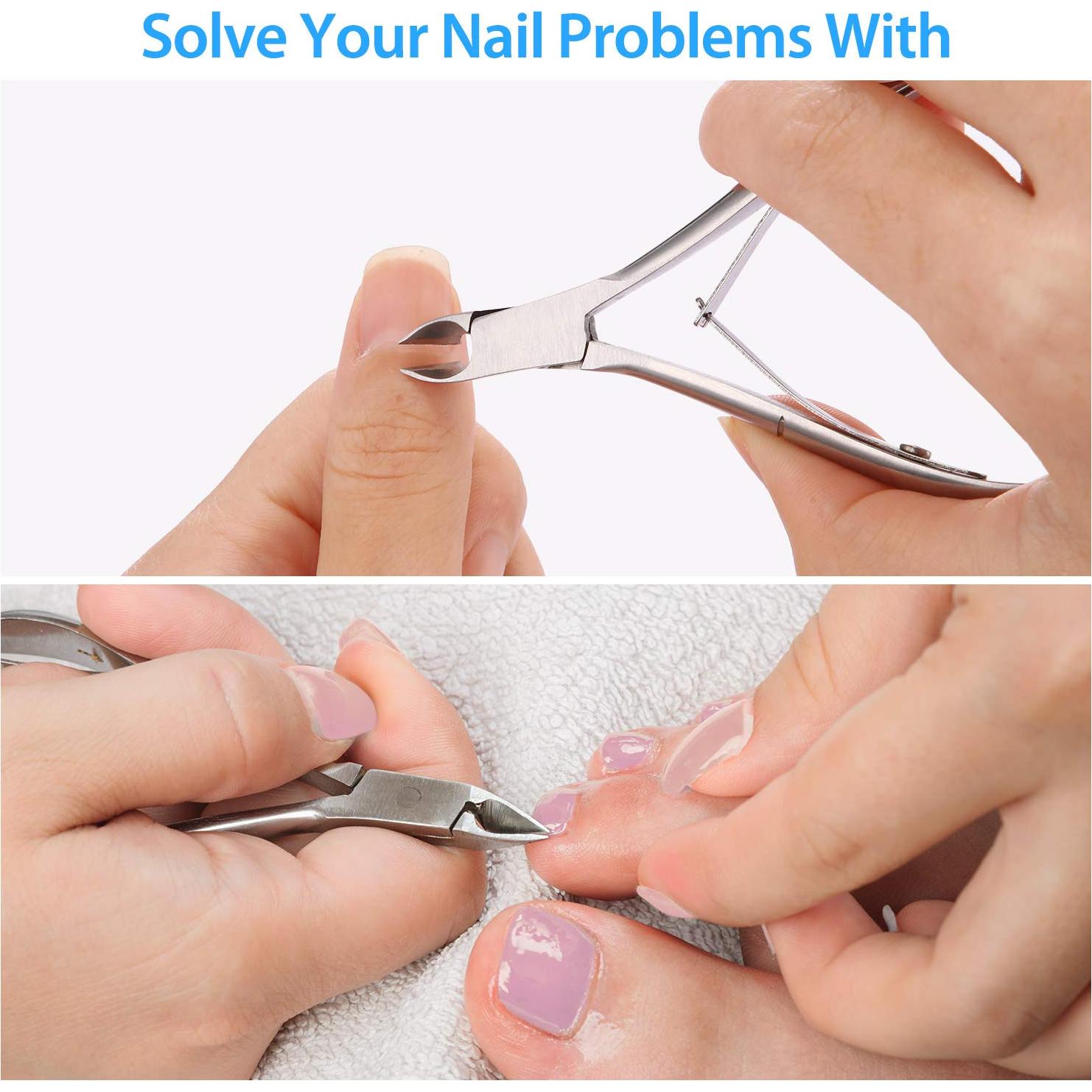 Mudder Cortadores de Cutículas Acero Inoxidable 3 Paquetes