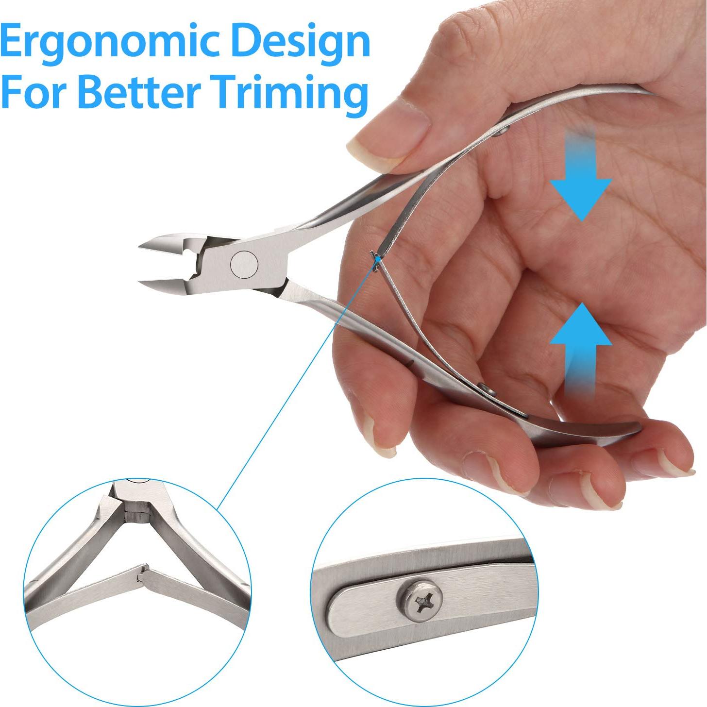 Mudder Cortadores de Cutículas Acero Inoxidable 3 Paquetes