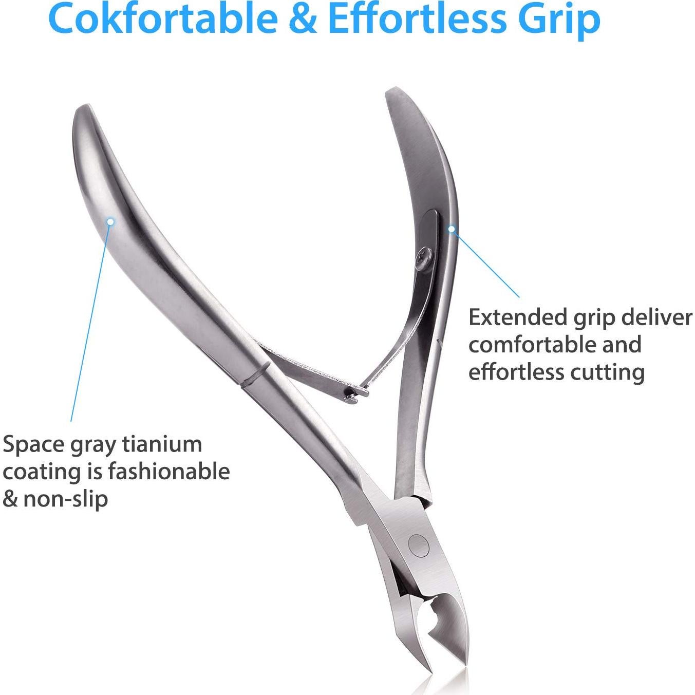 Mudder Cortadores de Cutículas Acero Inoxidable 3 Paquetes