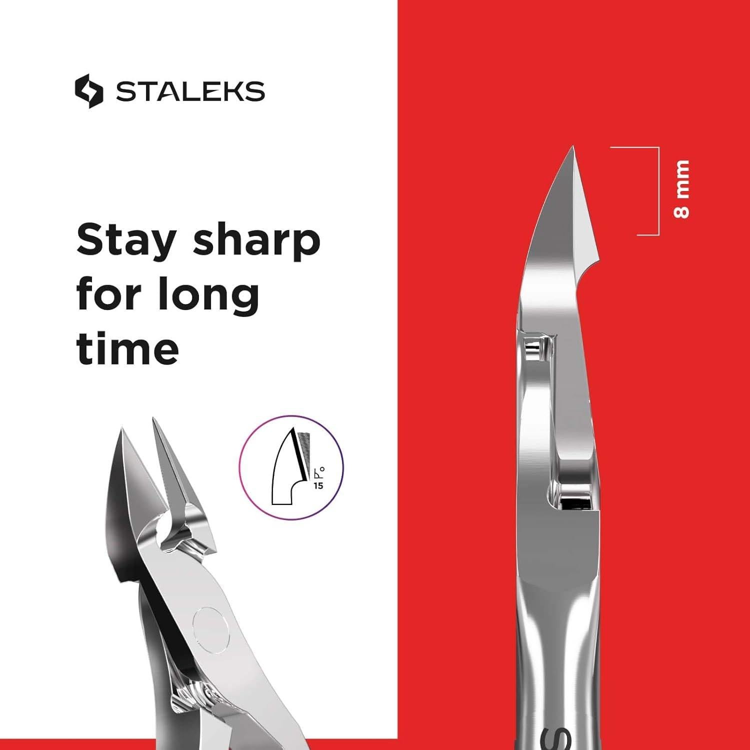 Cortador de Cutículas Staleks NC-10-8mm Acero Inoxidable