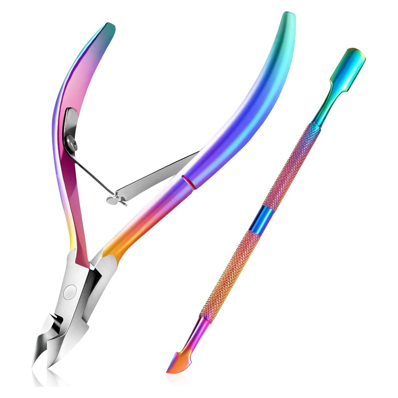 Cortador de Cutículas Easkep Acero Inoxidable Arcoíris 15.8cm