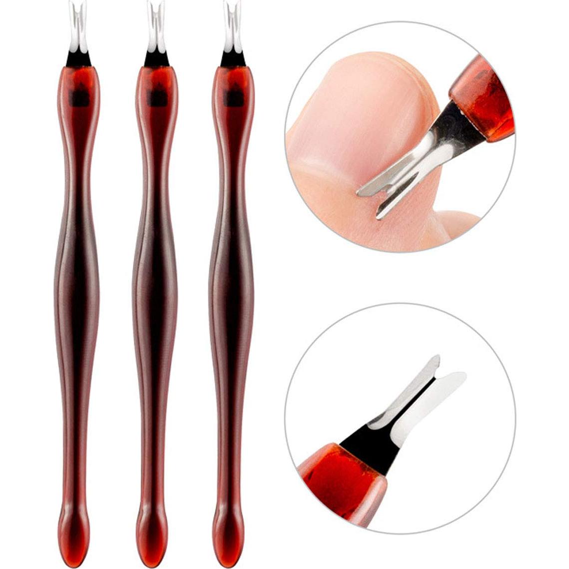 Juego de 3 Cortadores de Cutículas ONESWI Acero Inoxidable