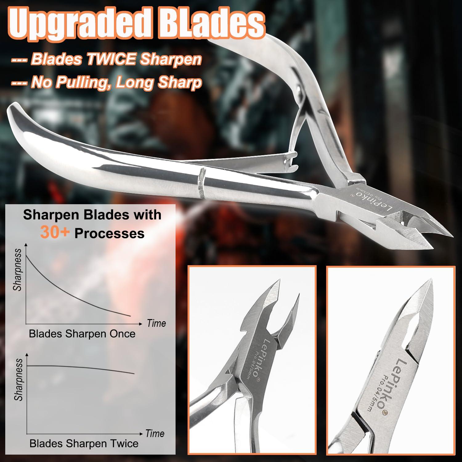 Kit de Cortadores de Cutículas LePinko 4 Piezas Afilados