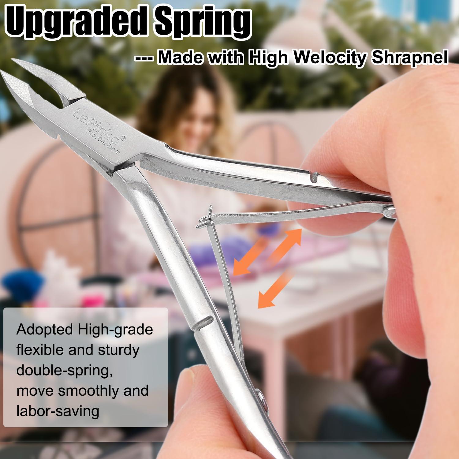 Kit de Cortadores de Cutículas LePinko 4 Piezas Afilados