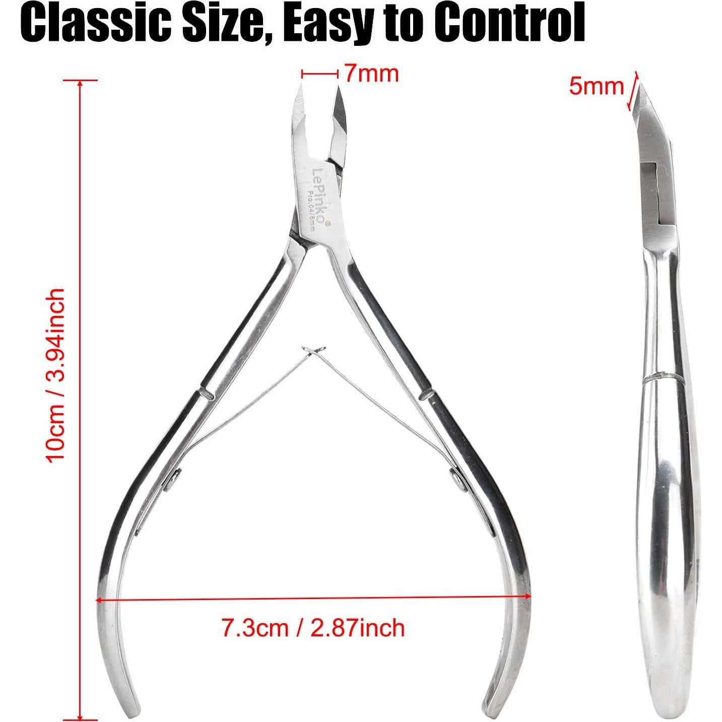 Kit de Cortadores de Cutículas LePinko 4 Piezas Afilados