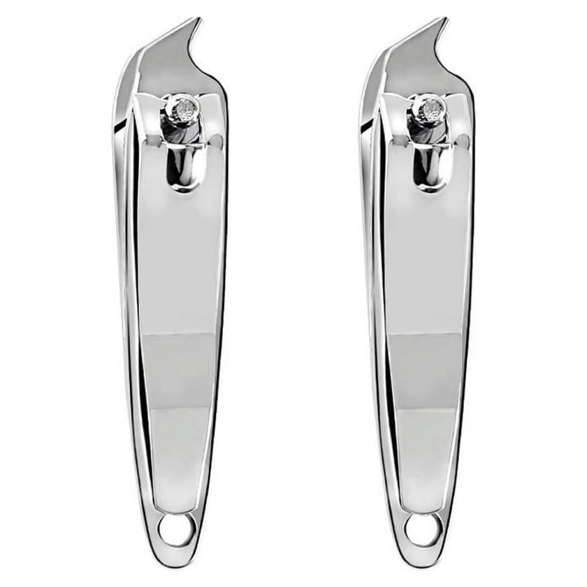 Cortadores de Uñas de Metal DNHCLL 2 Pcs Punta Inclinada