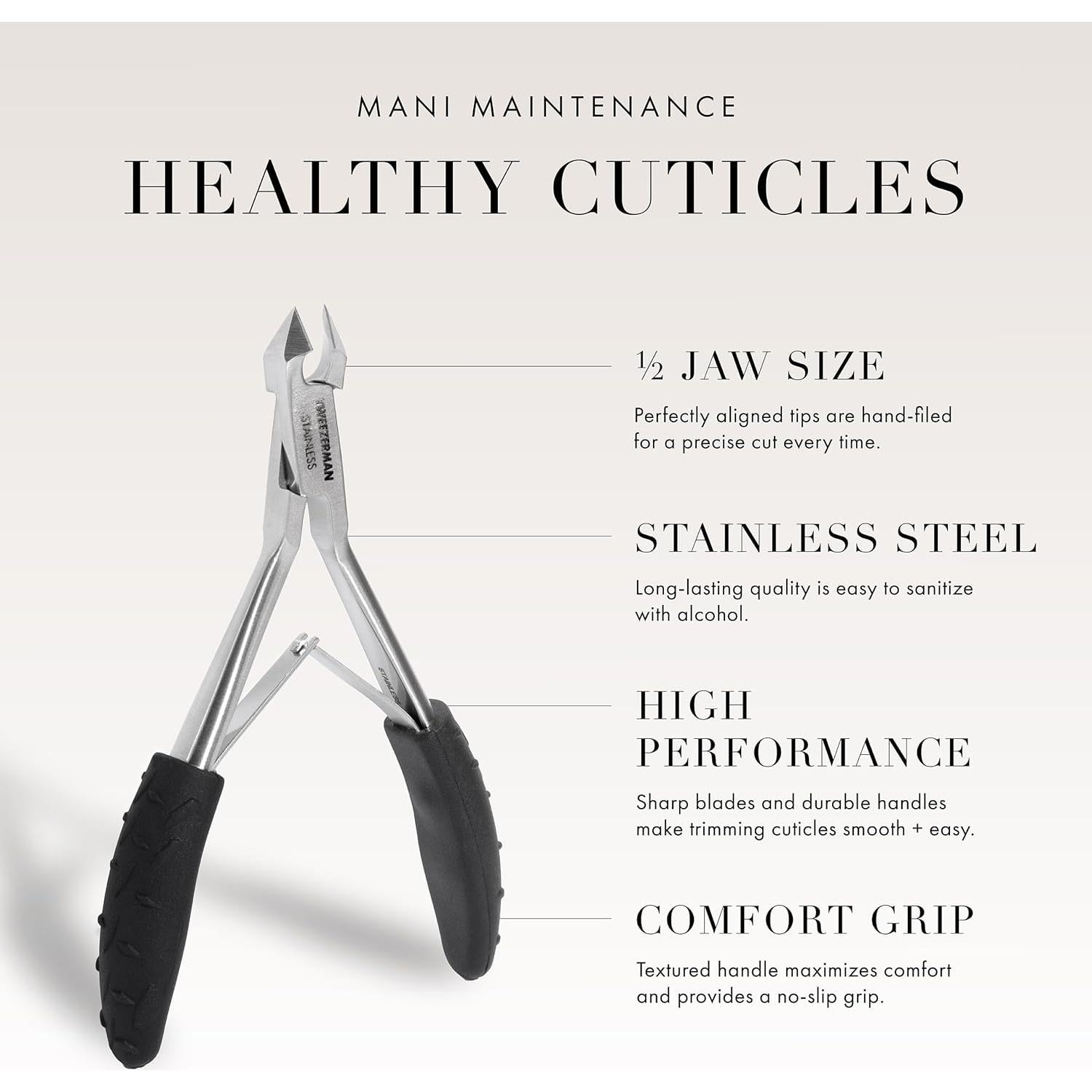 Cortaúñas de Cutícula Tweezerman Great Grip 1.27 cm