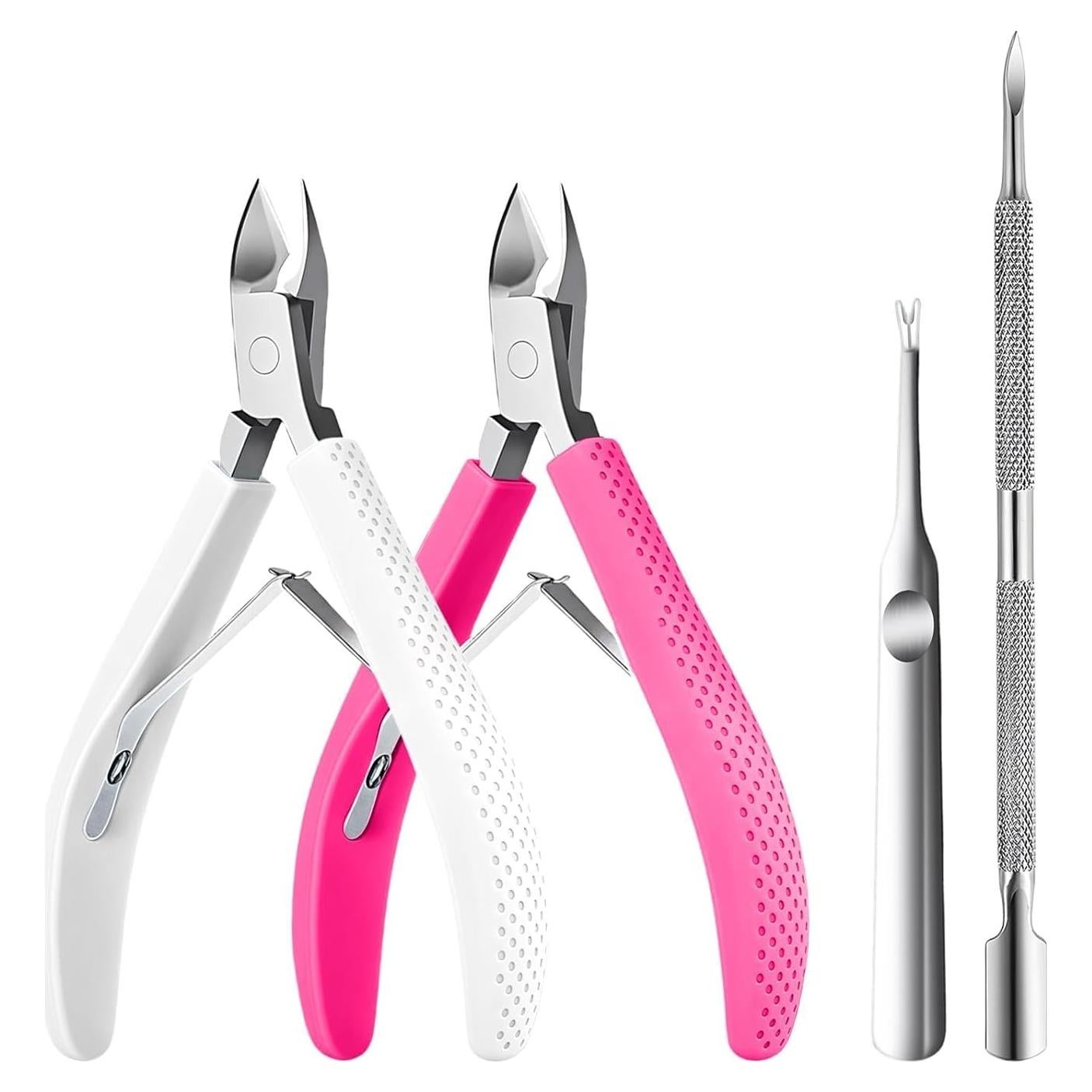 Cortador de Cutículas Criyar Acero Inoxidable Mango Silicona