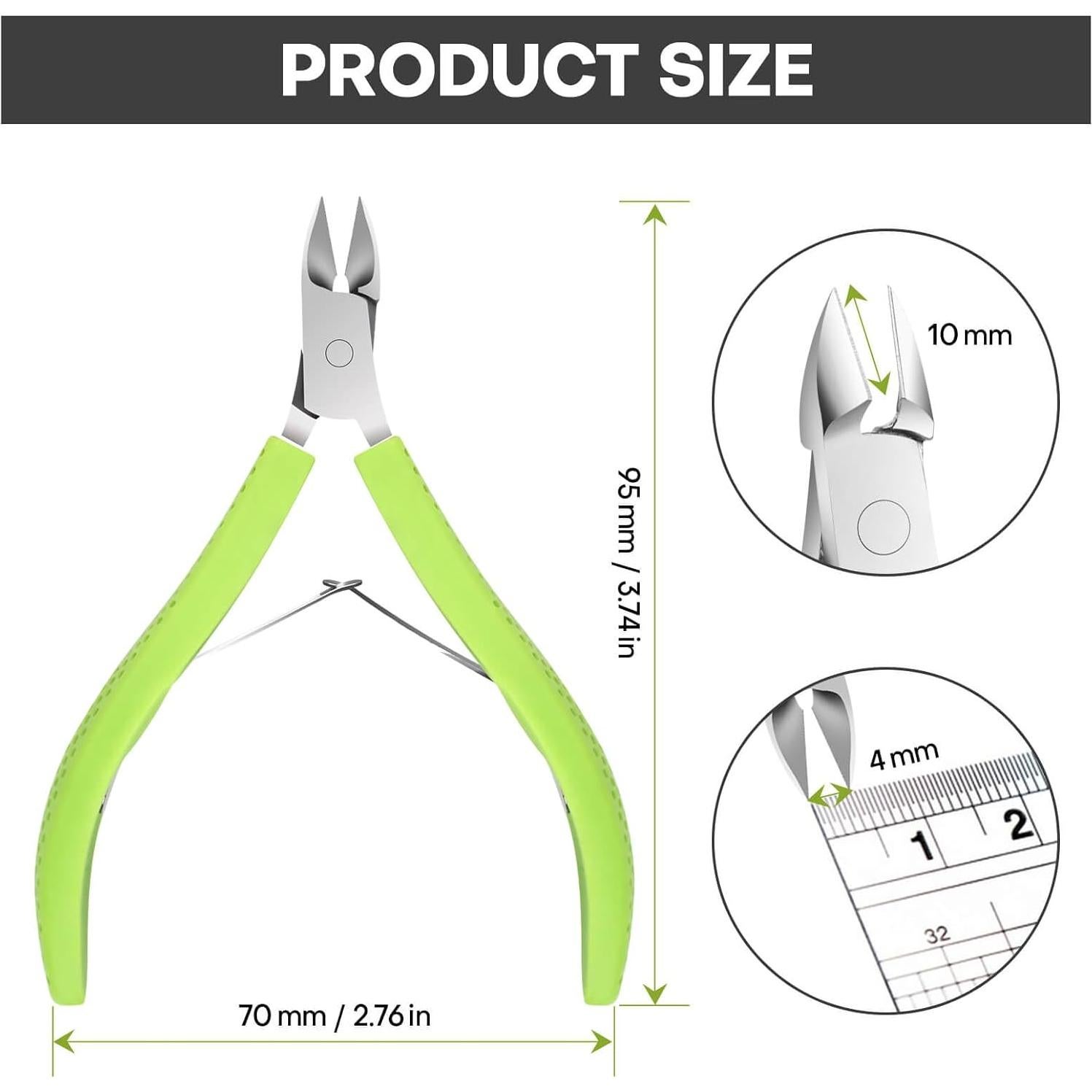 Cortador de Cutículas TEAORB Acero Inoxidable Mango Antideslizante