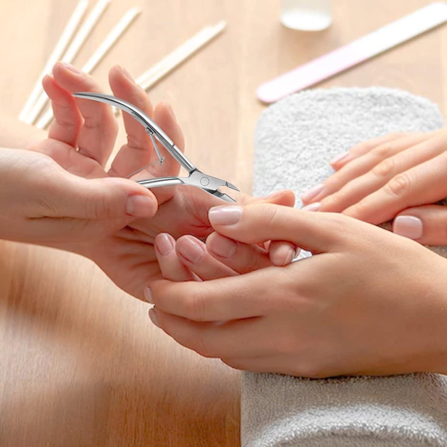 8 Cortadores de Cutículas de Acero Inoxidable Janpin