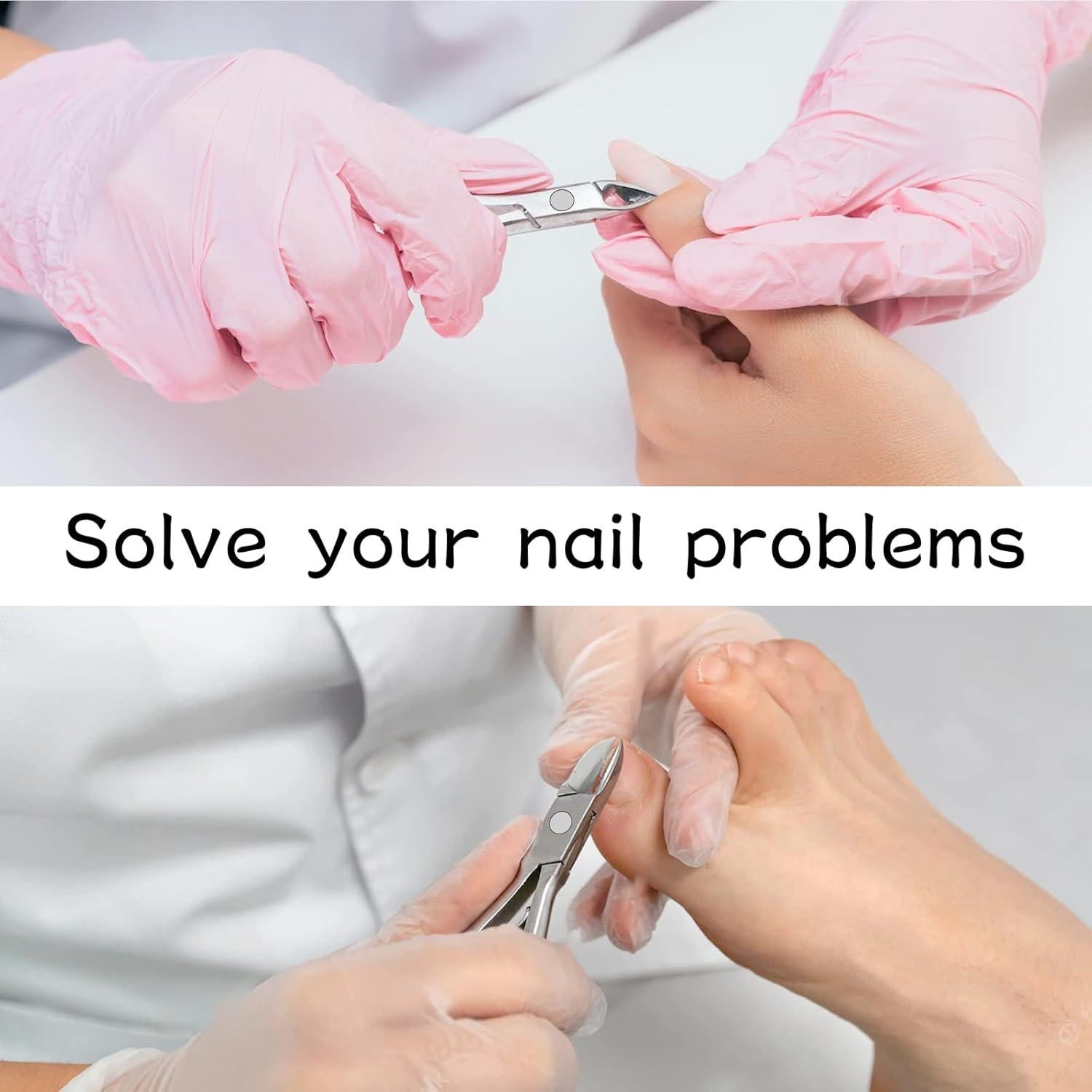 8 Cortadores de Cutículas de Acero Inoxidable Janpin