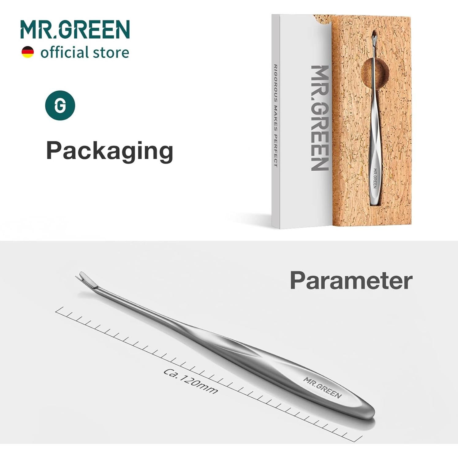 Empujador de Cutículas MR.GREEN Mr-2190 Herramienta de Manicura