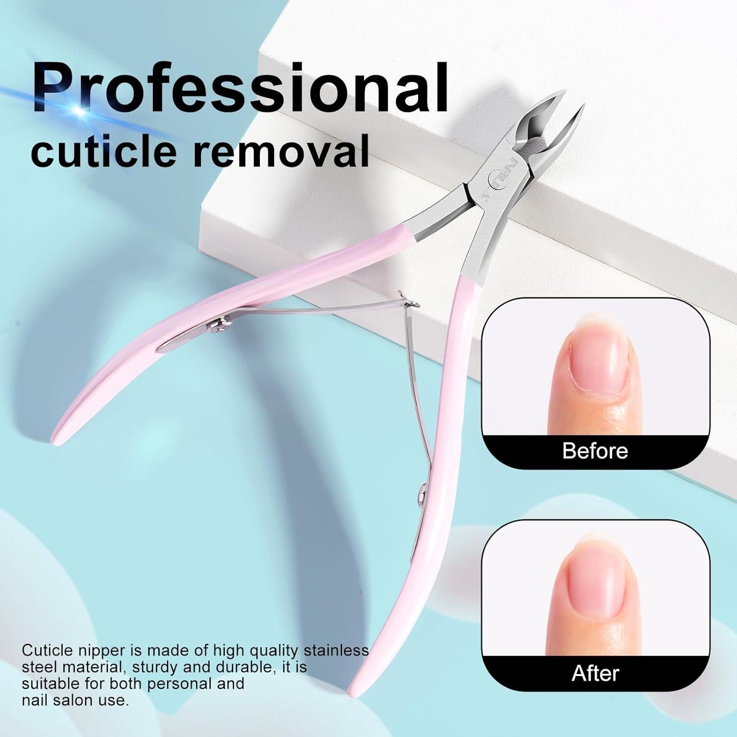 Cortador de Cutículas NXJ INFILILA Acero Inoxidable 9.5 cm