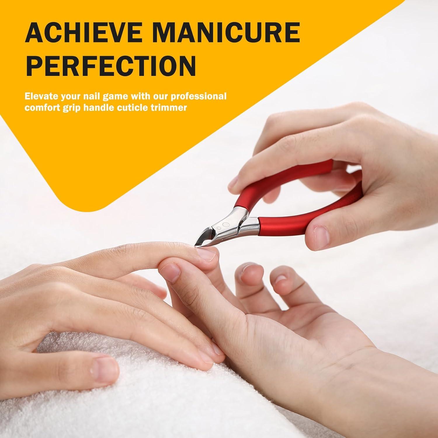 Cortador de Cutículas BEZOX Profesional 5 mm Mango Silicona