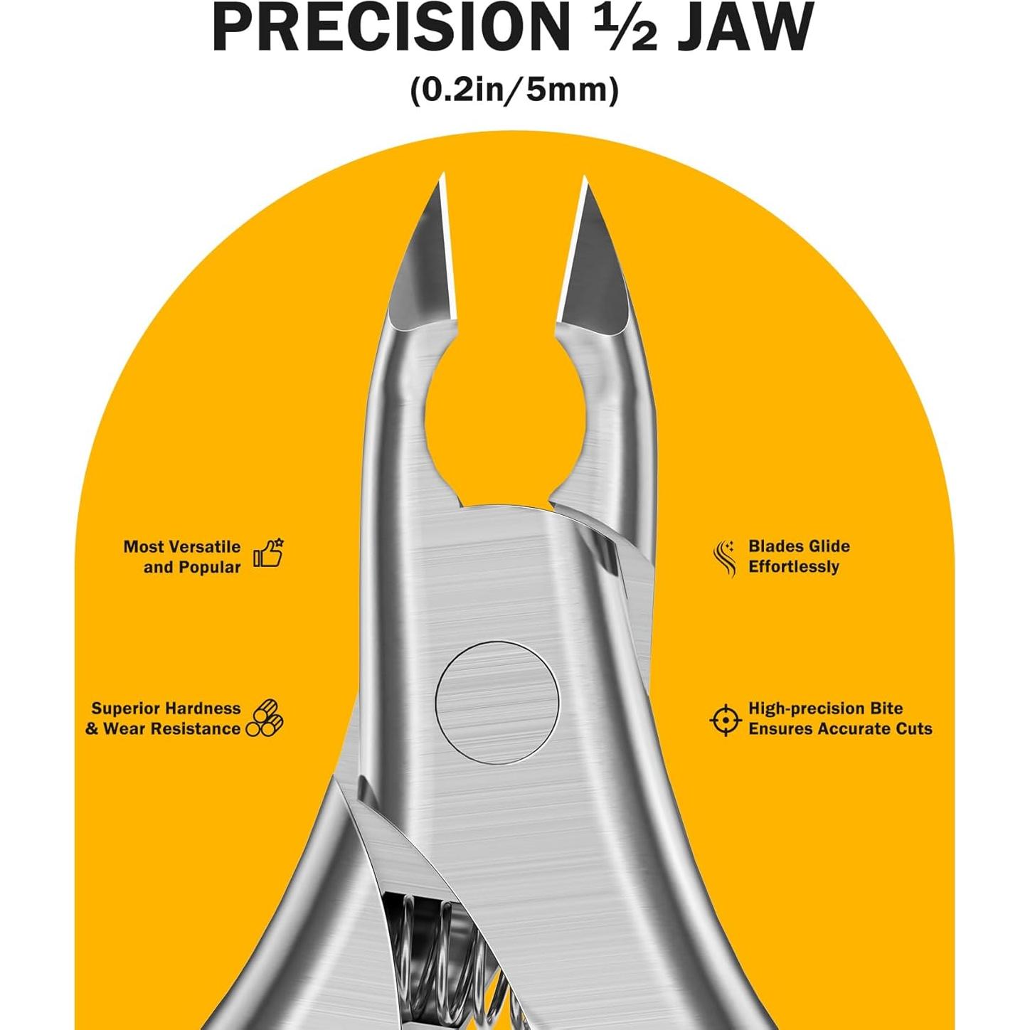 Cortador de Cutículas BEZOX Profesional 5 mm Mango Silicona