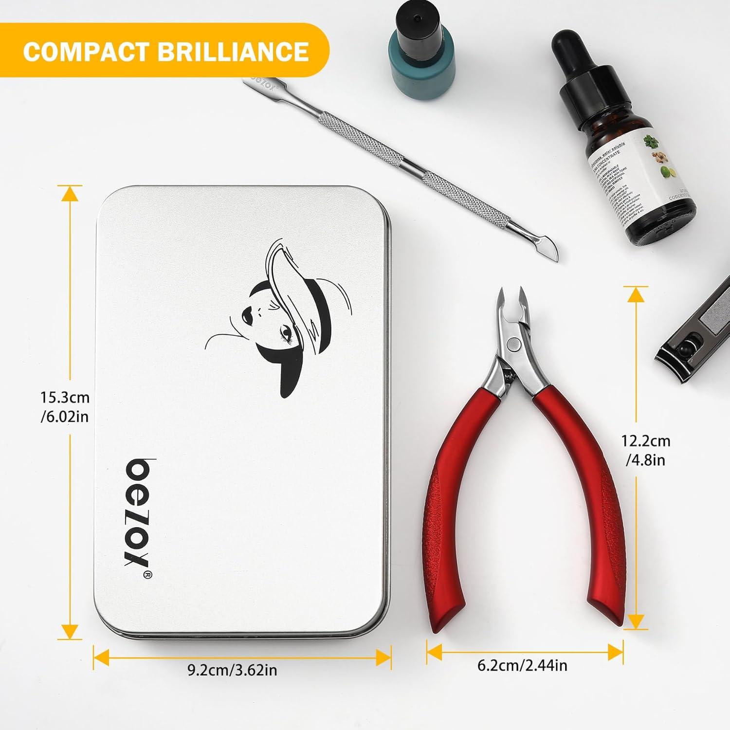 Cortador de Cutículas BEZOX Profesional 5 mm Mango Silicona