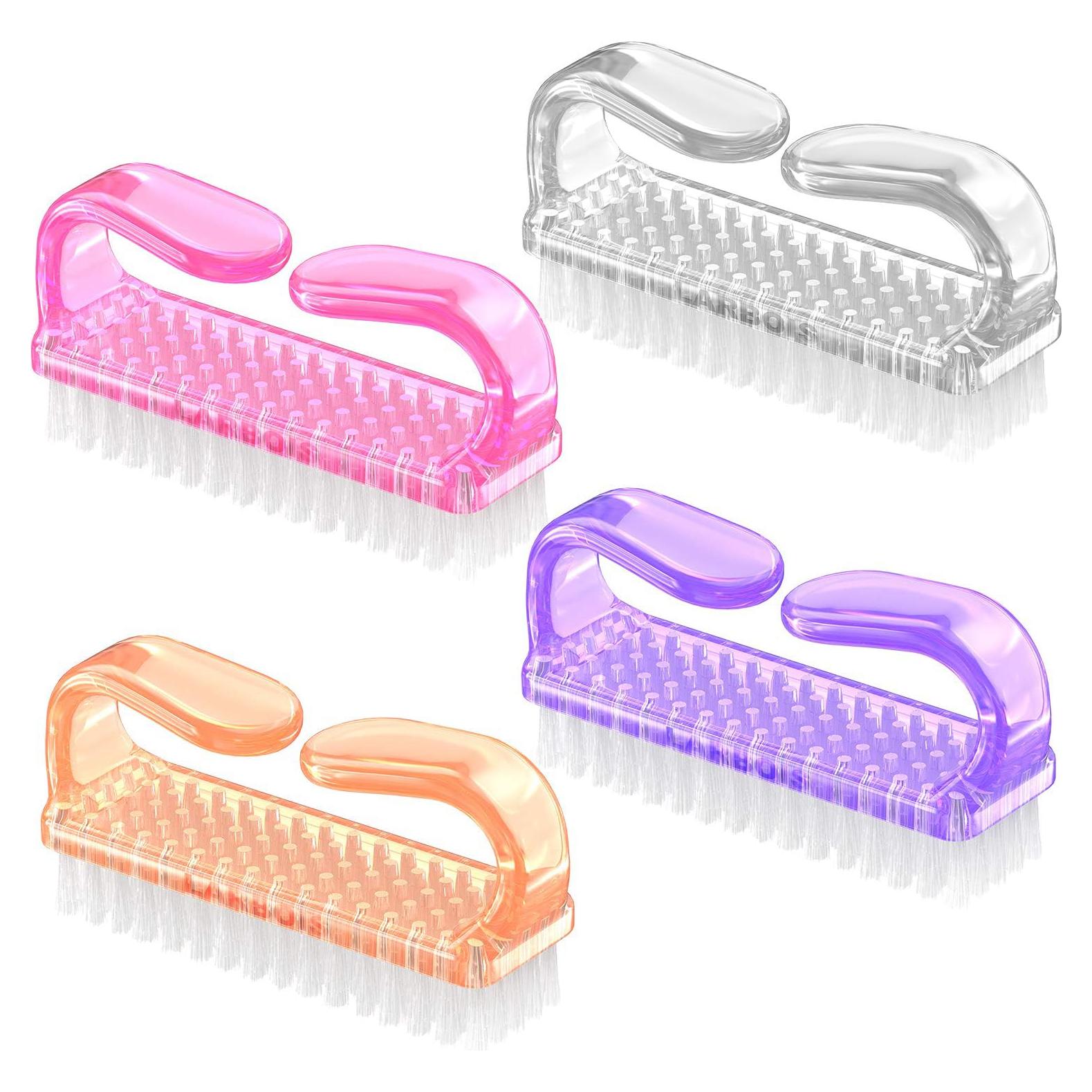 Kit de Cepillos de Uñas Larbois con Mango - 4 Piezas