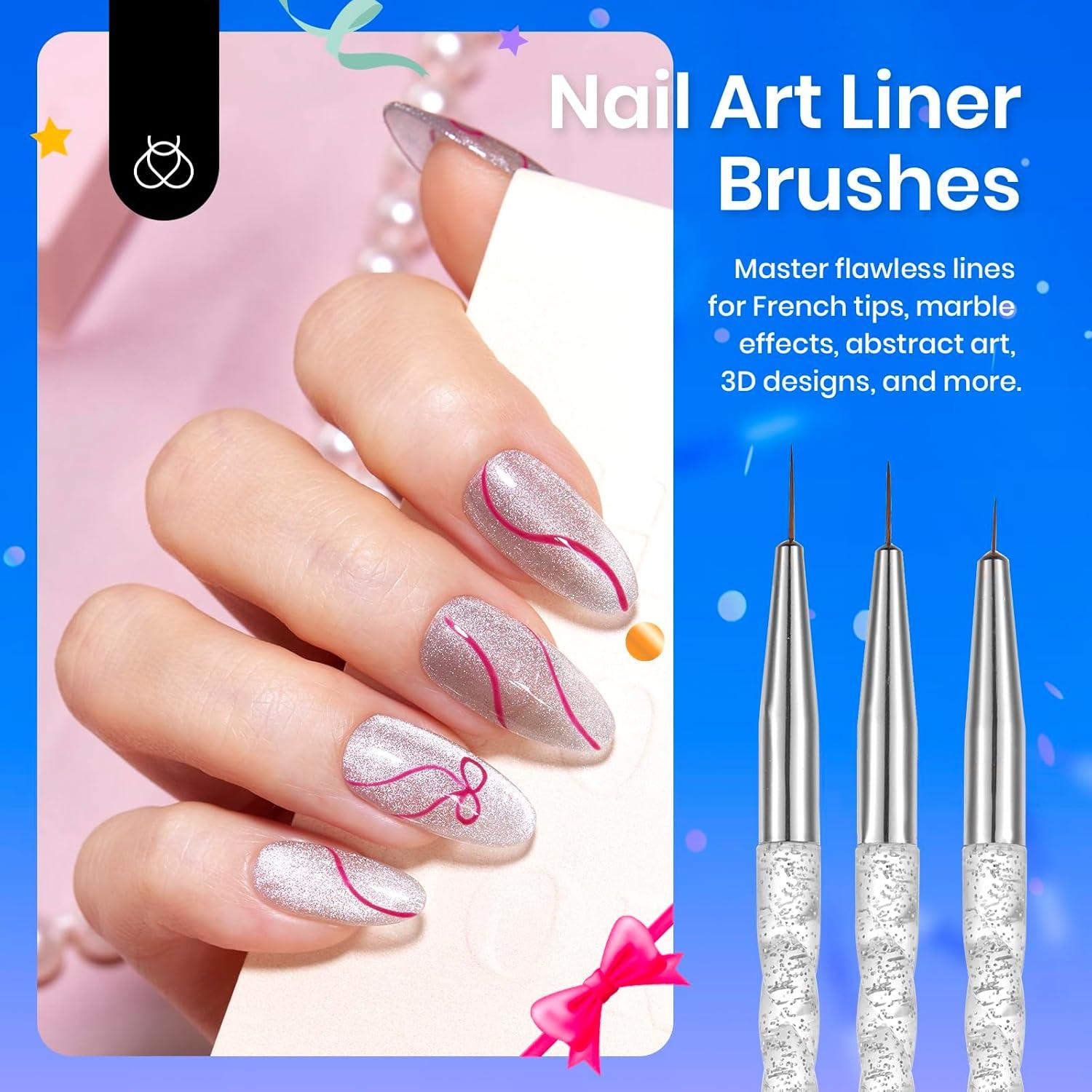 Set de Pinceles de Arte de Uñas Beetles 31pcs con Soporte