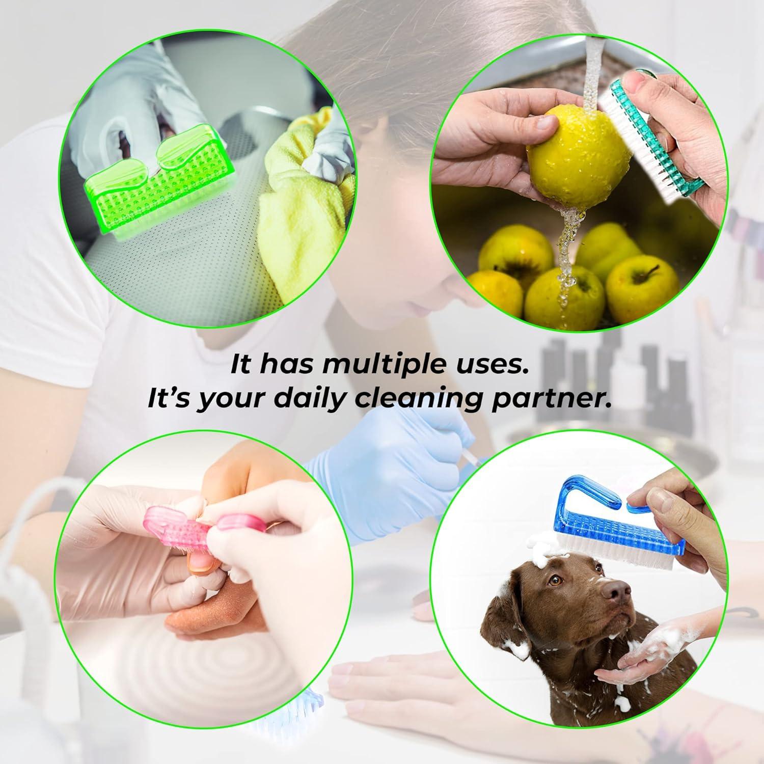 Juego de 4 Cepillos de Uñas ROLECK - Limpiadores de Uñas