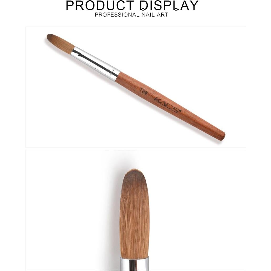 Cepillo de Uñas Profesional NAILART Kolinsky 18#