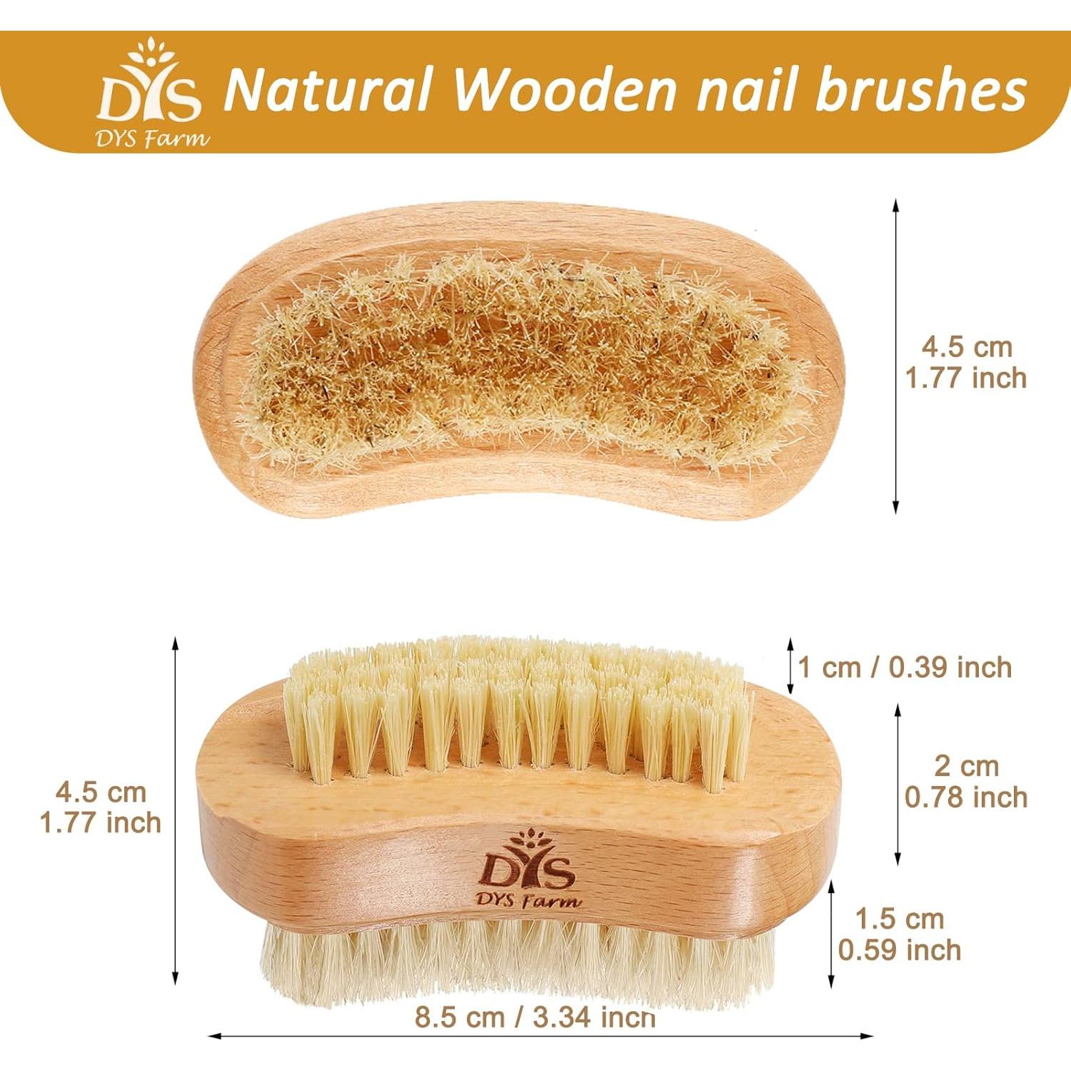 Cepillo de Uñas de Madera DYS Farm con Cerdas Naturales