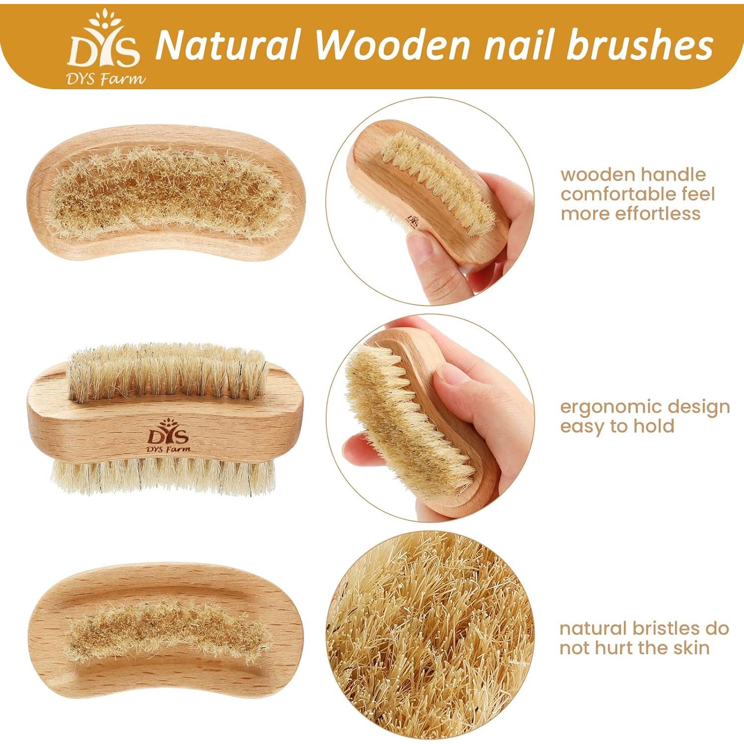 Cepillo de Uñas de Madera DYS Farm con Cerdas Naturales