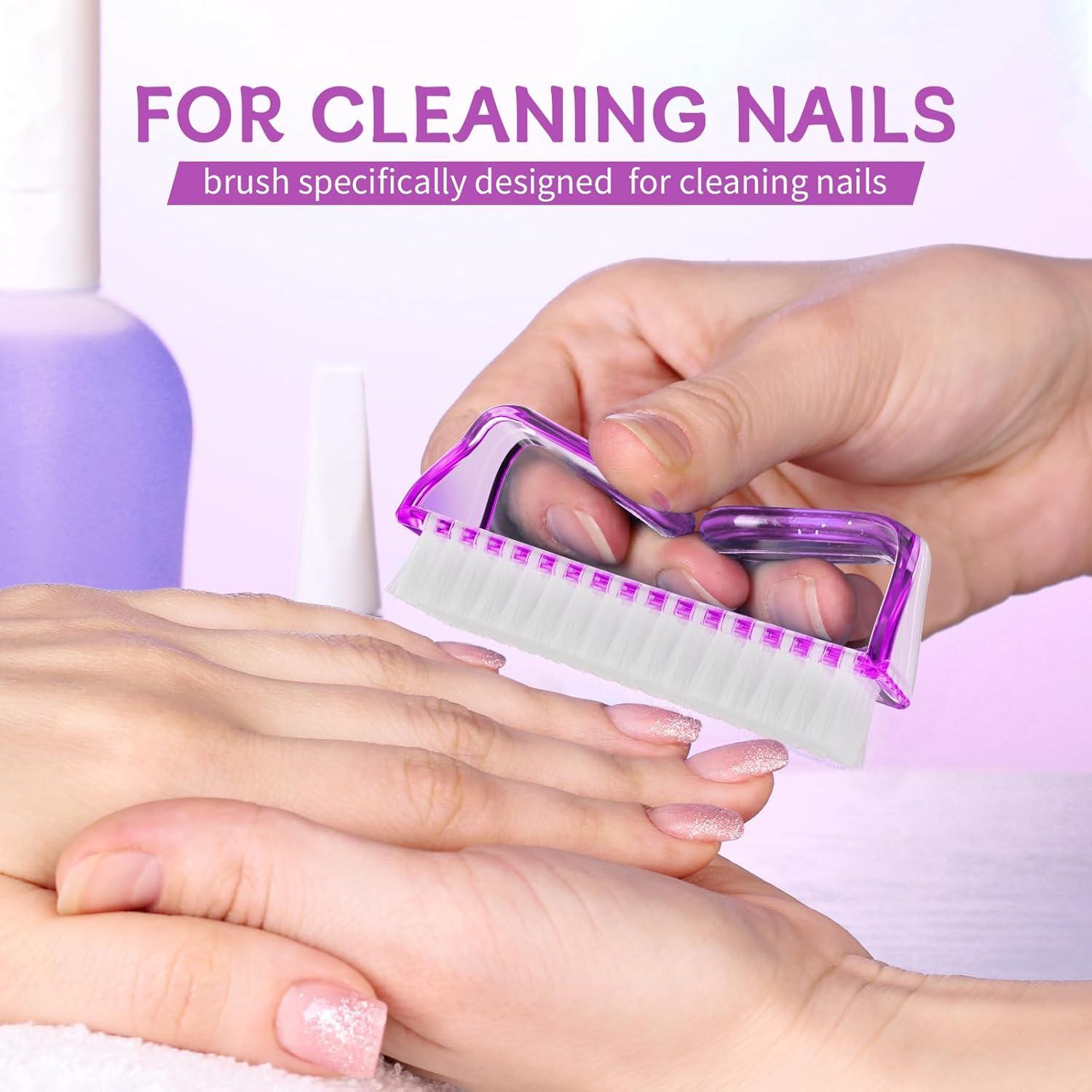 Kit de Cepillos de Uñas SQULIGT - 8 Piezas, Antideslizante