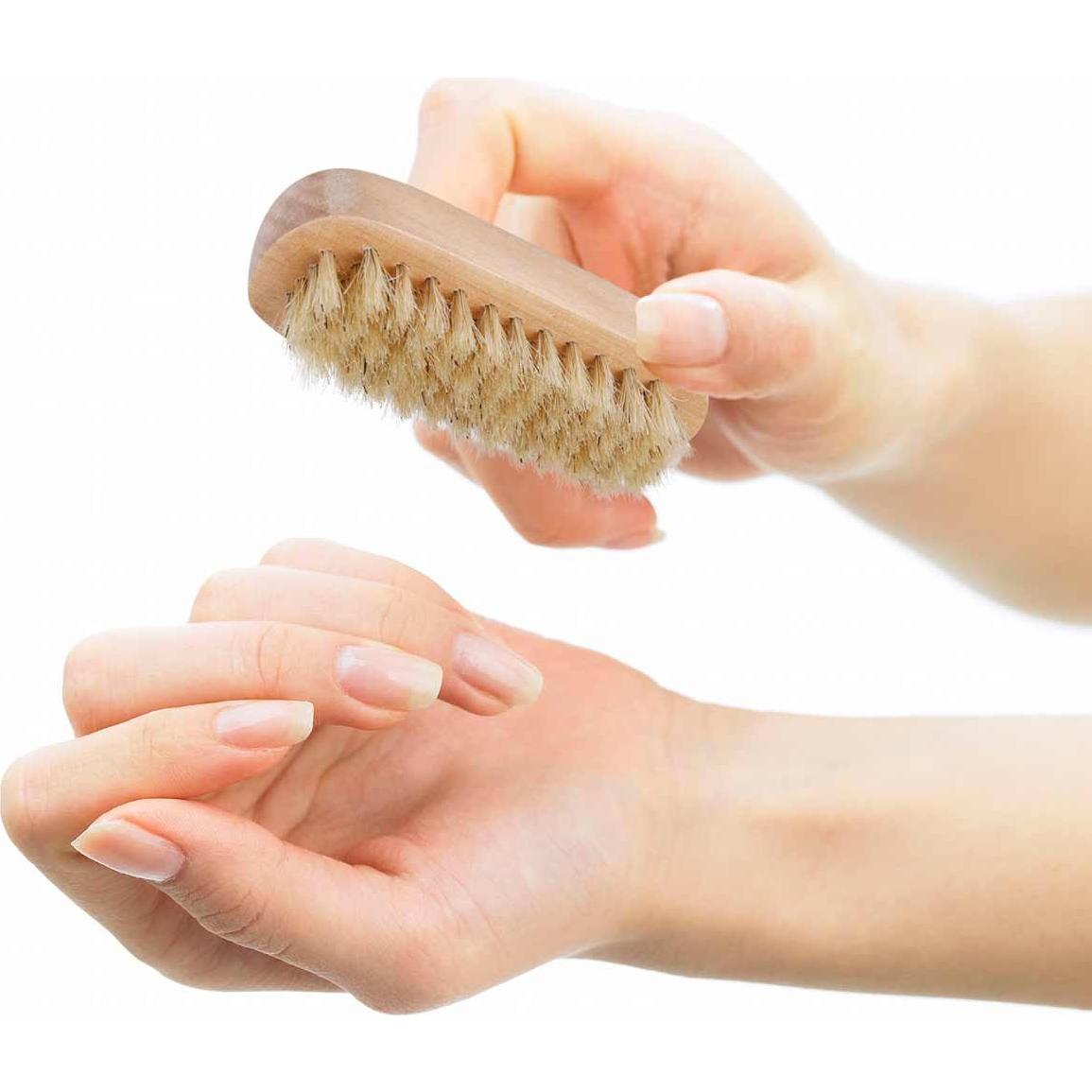 Cepillo de Uñas Tbestmax de Madera 4 Piezas Doble Lado