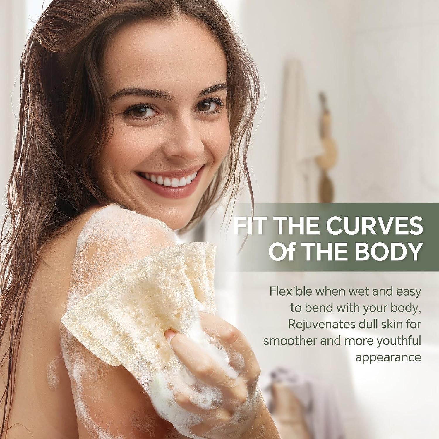 Esponjas de Lufa Egipcia Natural Exfoliantes - 3 Piezas