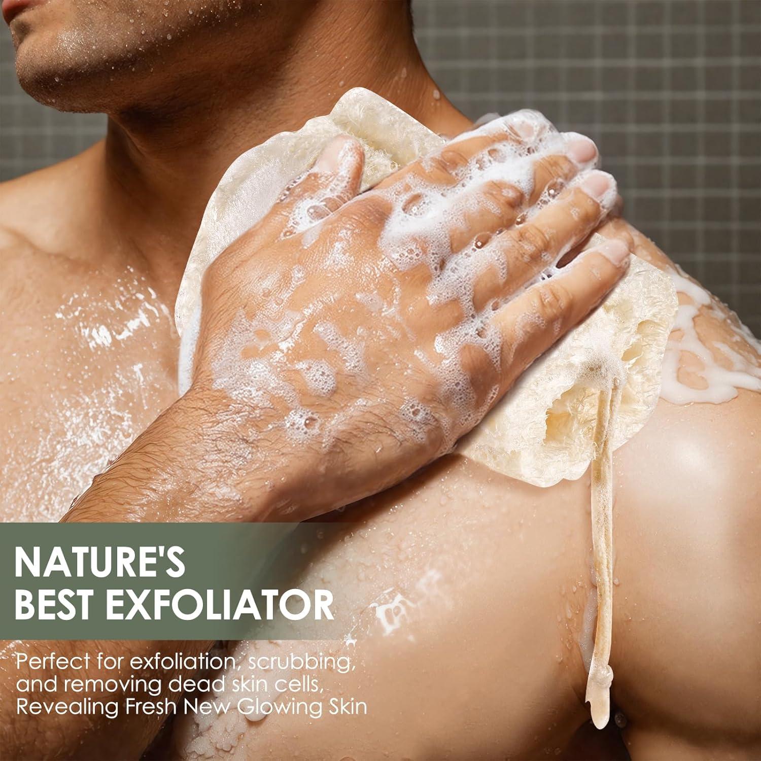 Esponjas de Lufa Egipcia Natural Exfoliantes - 3 Piezas