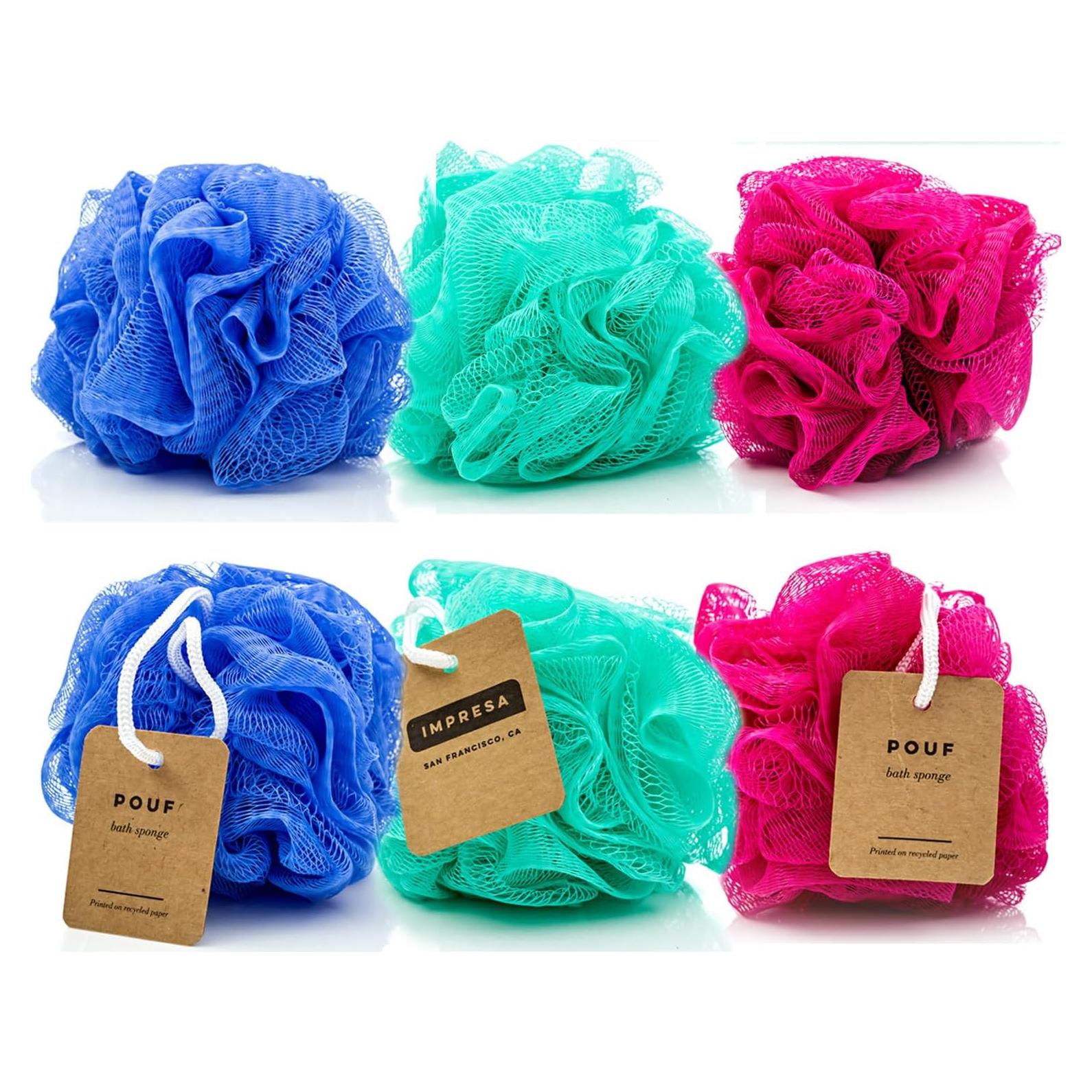 Esponjas de Malla de Lufa Impresa - Paquete de 6 Unidades Exfoliantes