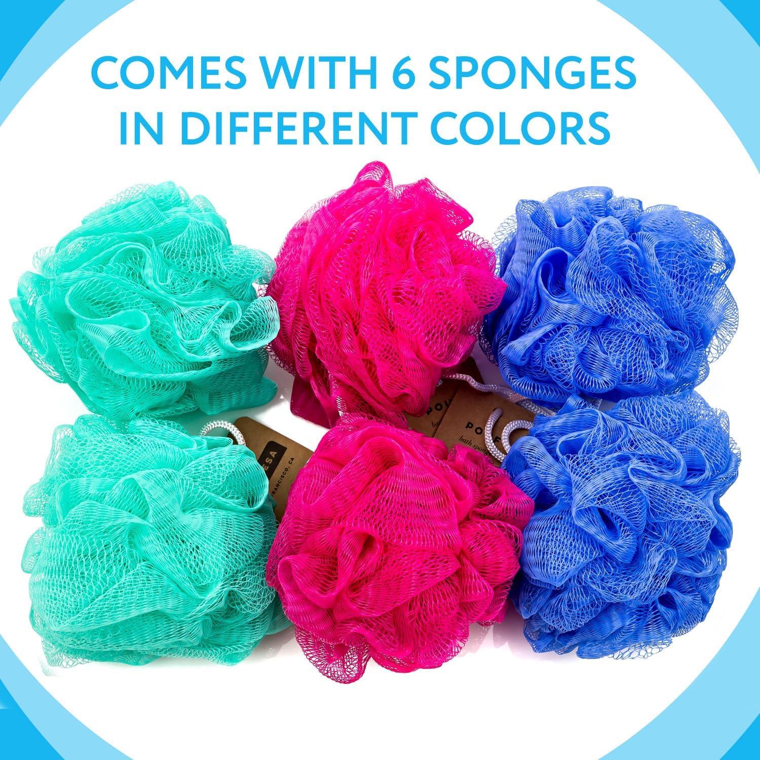 Esponjas de Malla de Lufa Impresa - Paquete de 6 Unidades Exfoliantes