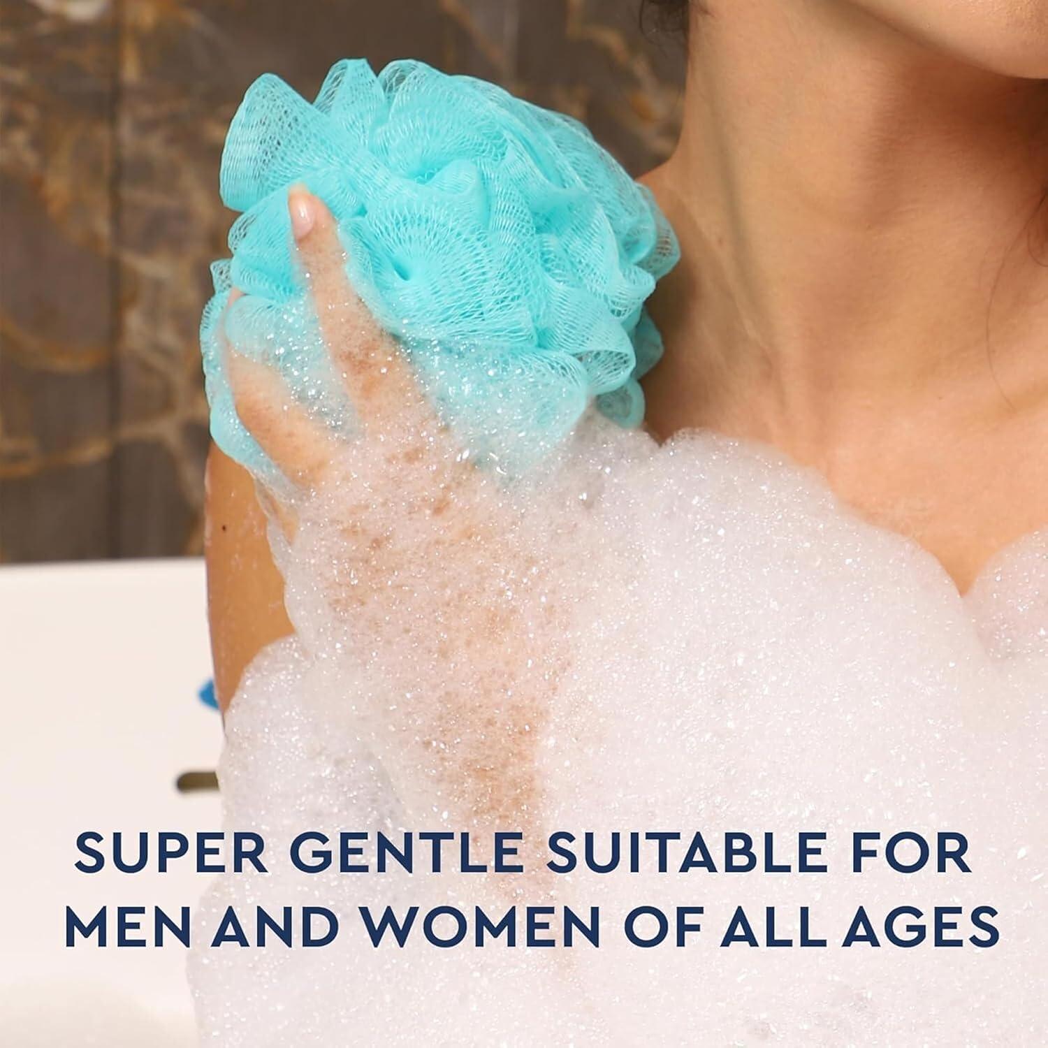 Esponjas de Lufa de Malla Yiffee, Paquete de 8 Coloridas