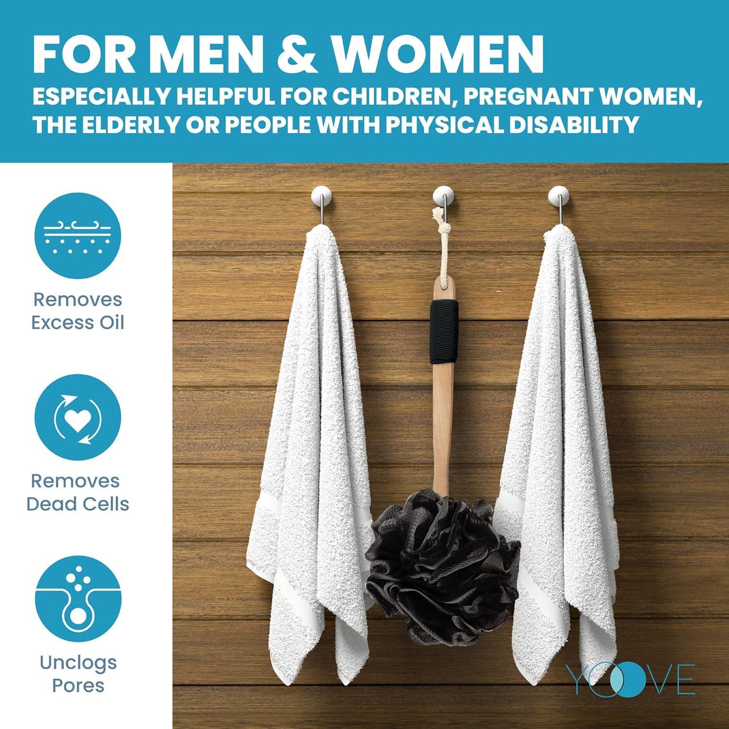 Esfregador de Espalda Yoove con Carbón de Bambú - Lufa Exfoliante