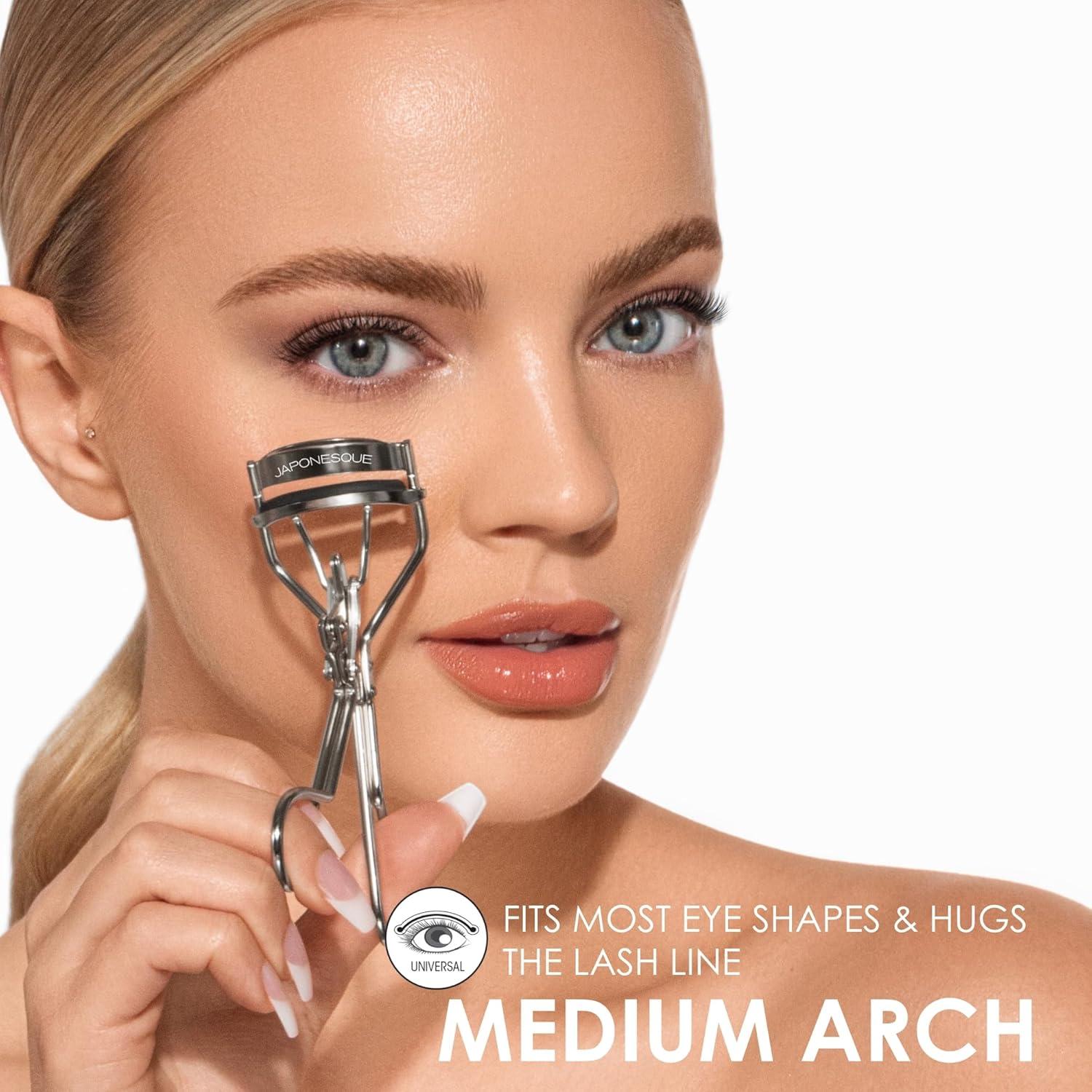 Rizador de Pestañas JAPONESQUE Power Curl con Almohadilla de Silicona