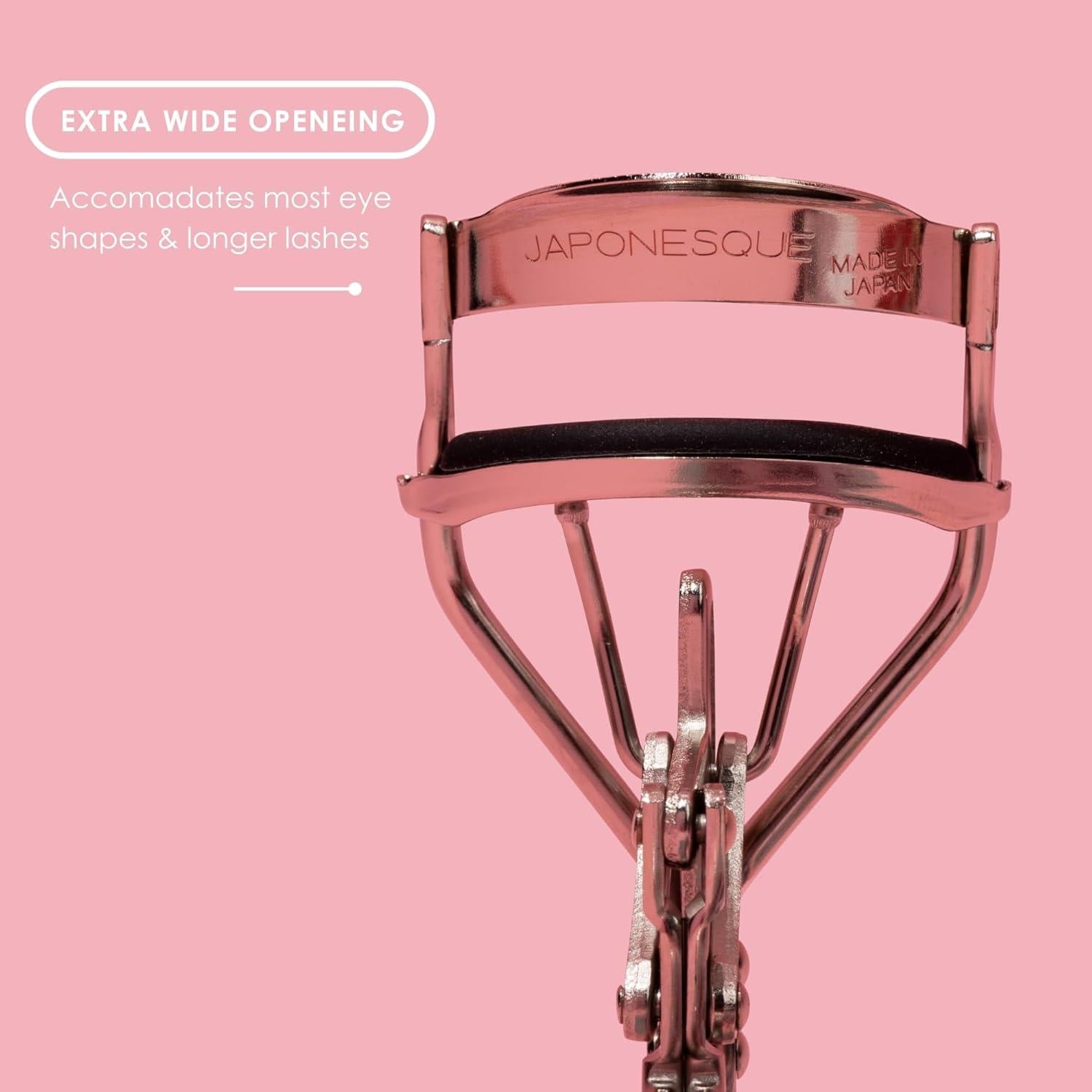 Rizador de Pestañas JAPONESQUE Power Curl con Almohadilla de Silicona