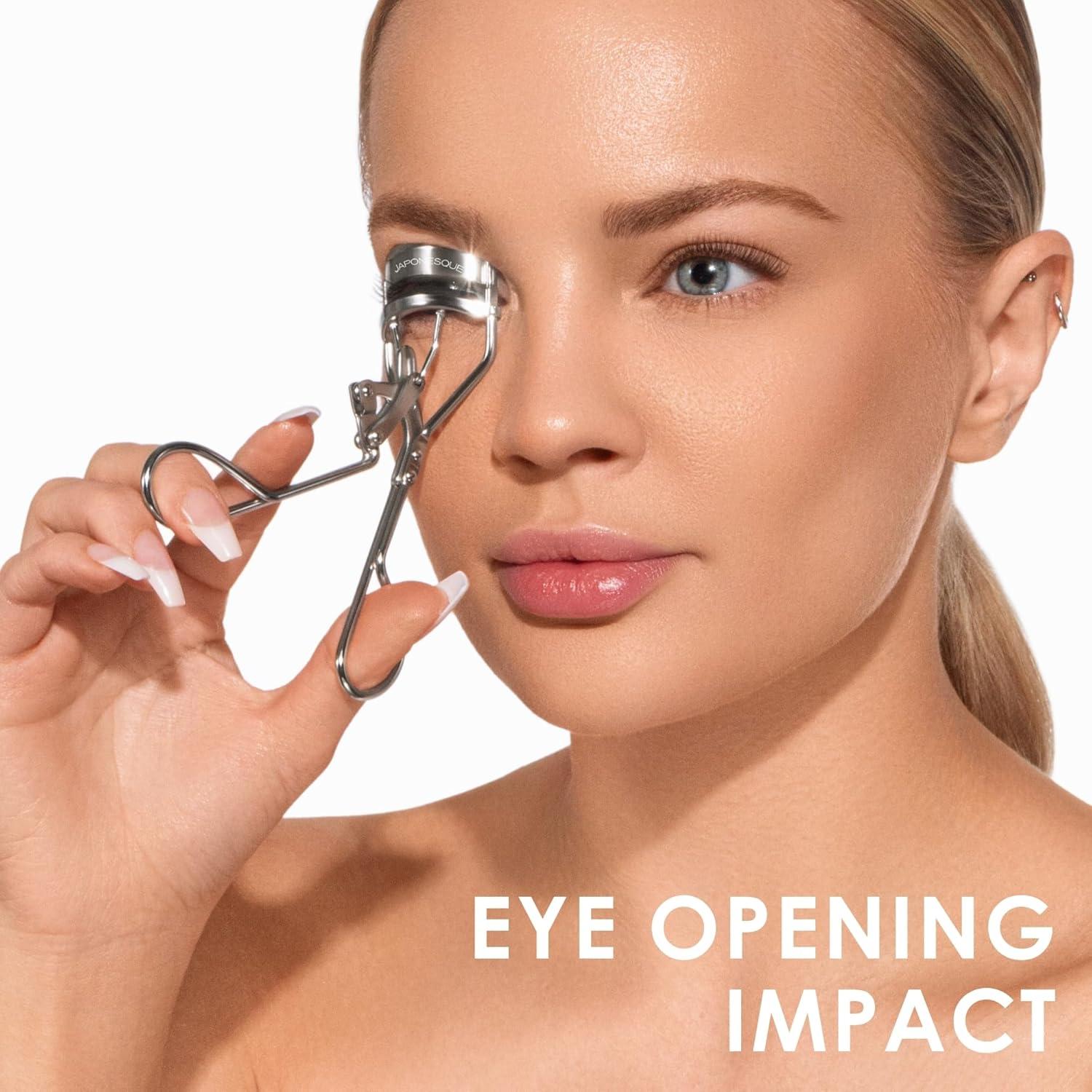 Rizador de Pestañas JAPONESQUE Power Curl con Almohadilla de Silicona