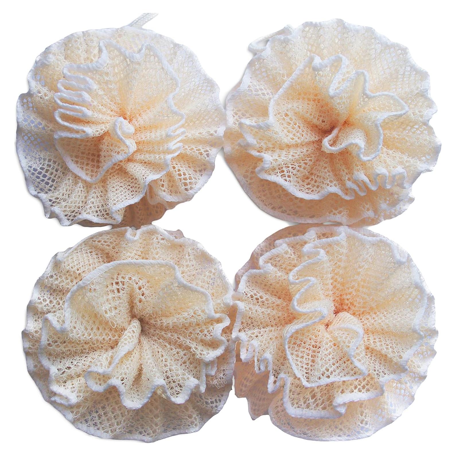 Esponja de Ducha Exfoliante Mr.Cui'shop - Paquete de 4 - 12 cm