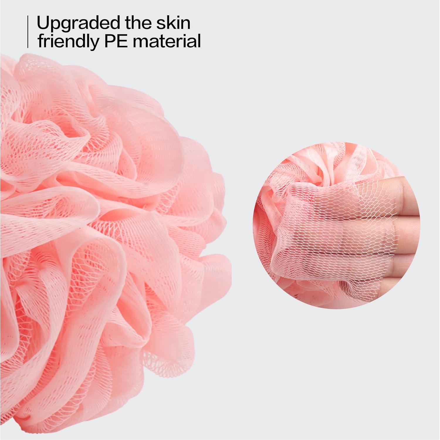 Esponja de Baño Loofah Fishent 4 Piezas Exfoliante Suave