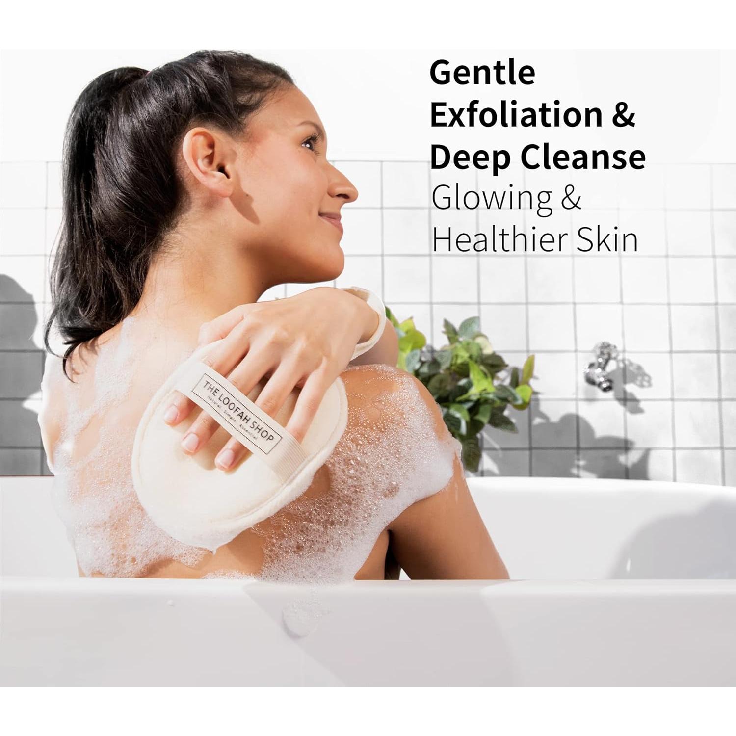 Esponja de Lufa Natural Egipcia Exfoliante 2 Piezas 17.8x13.3cm