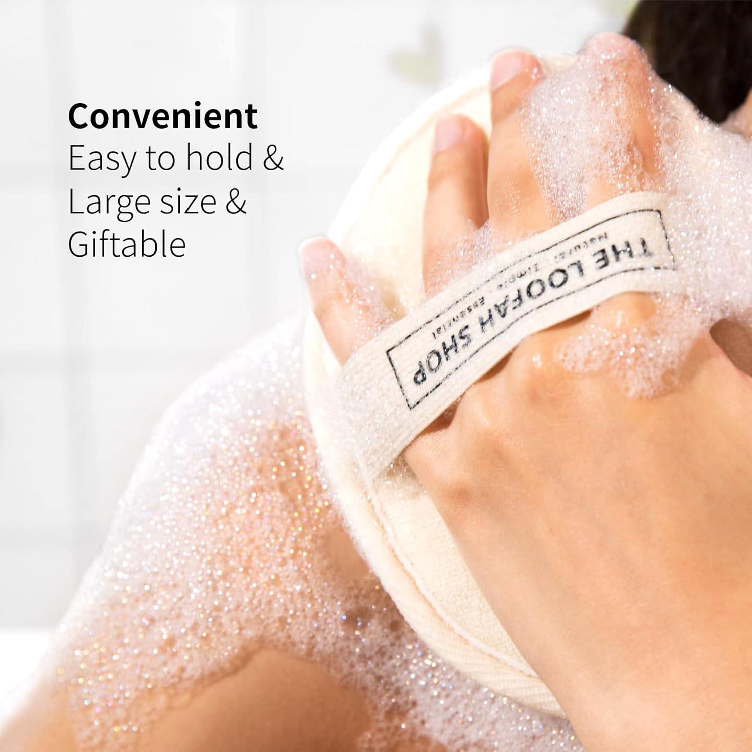 Esponja de Lufa Natural Egipcia Exfoliante 2 Piezas 17.8x13.3cm