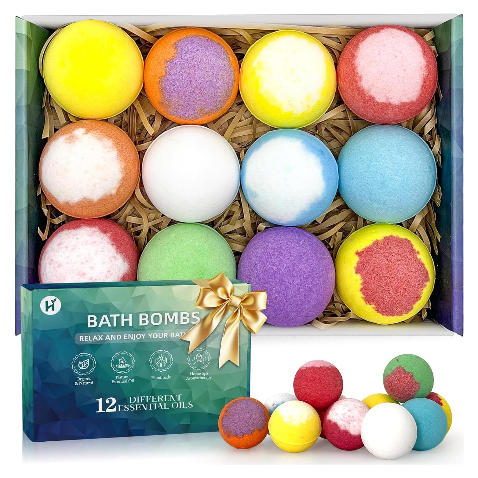 Set de 12 Bombas de Baño Aromáticas HAISHAN - Regalo Spa
