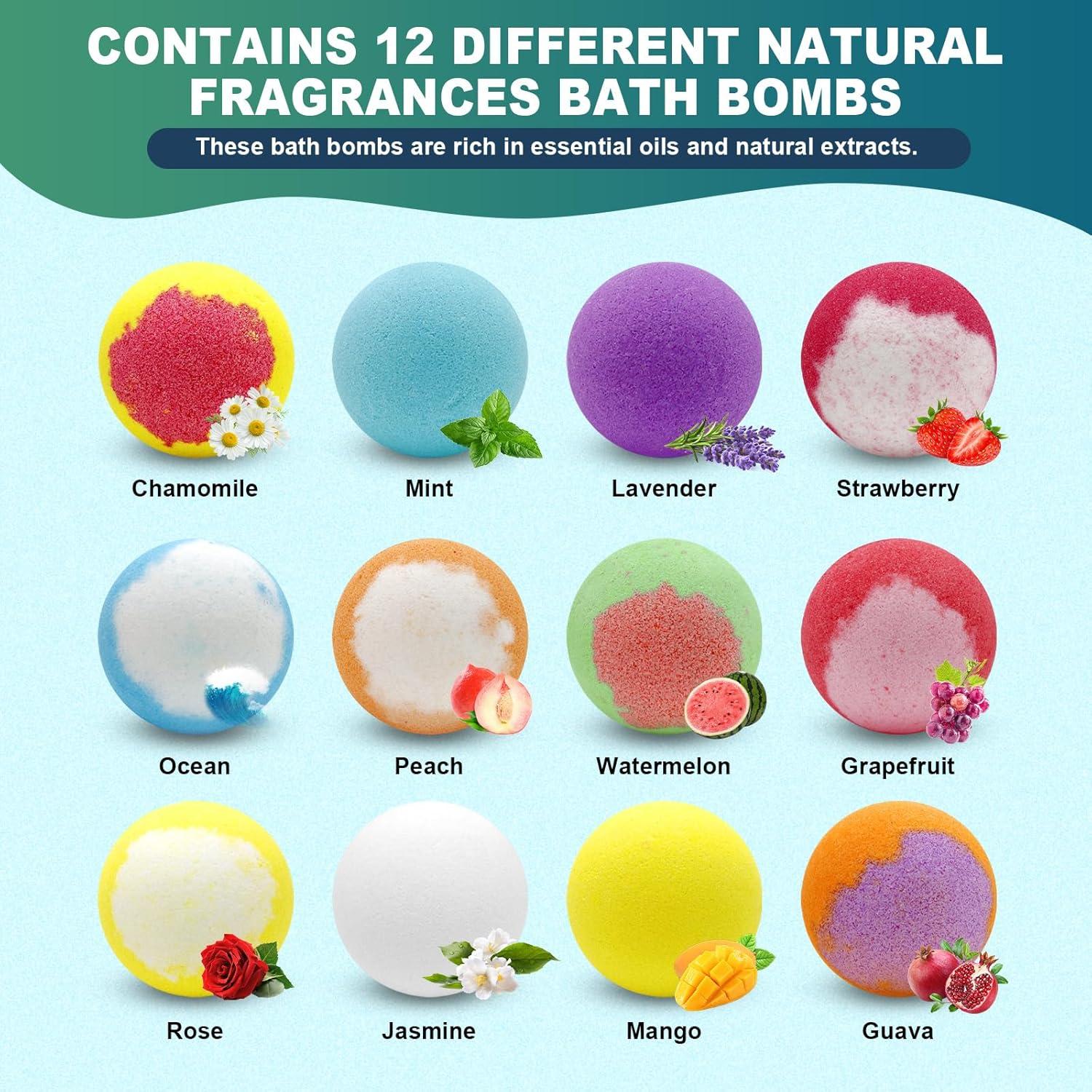 Set de 12 Bombas de Baño Aromáticas HAISHAN - Regalo Spa