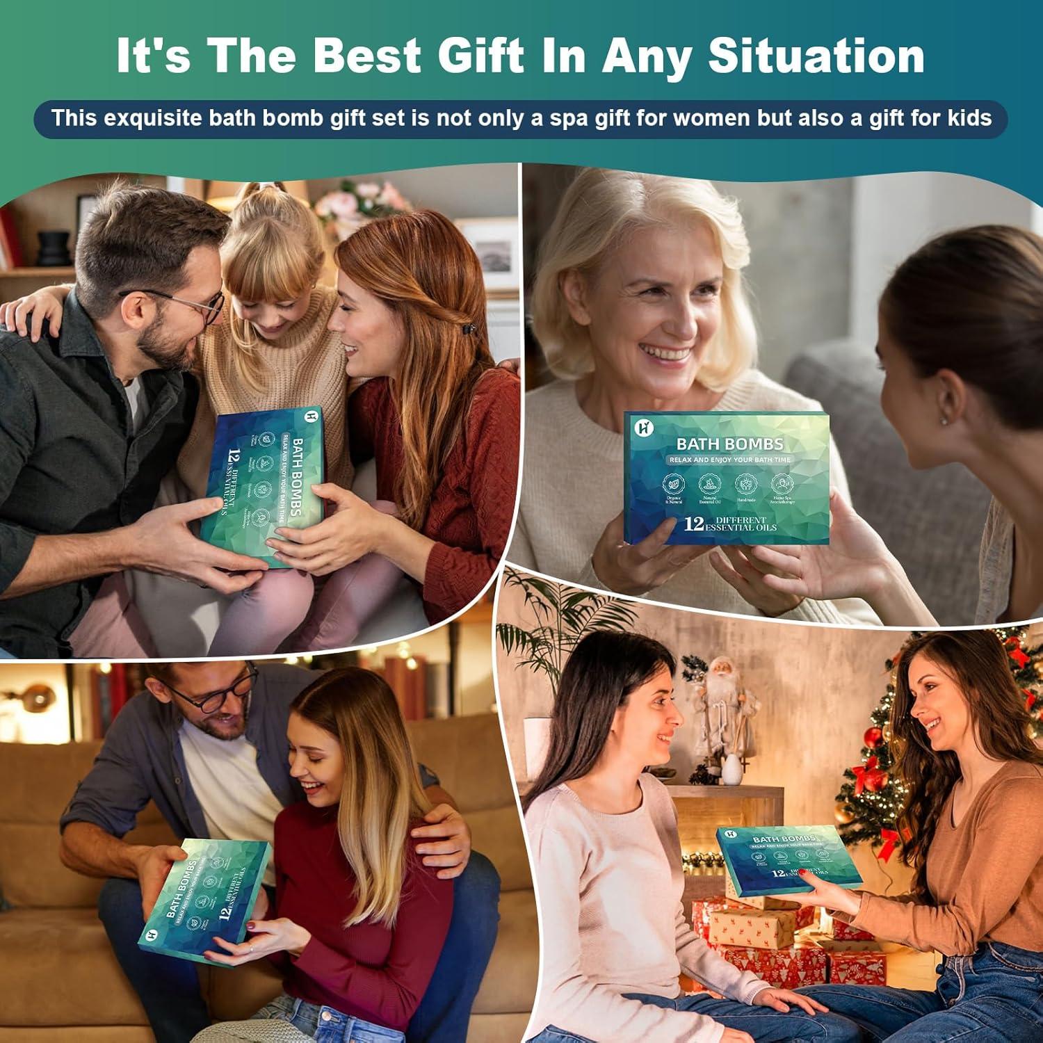 Set de 12 Bombas de Baño Aromáticas HAISHAN - Regalo Spa