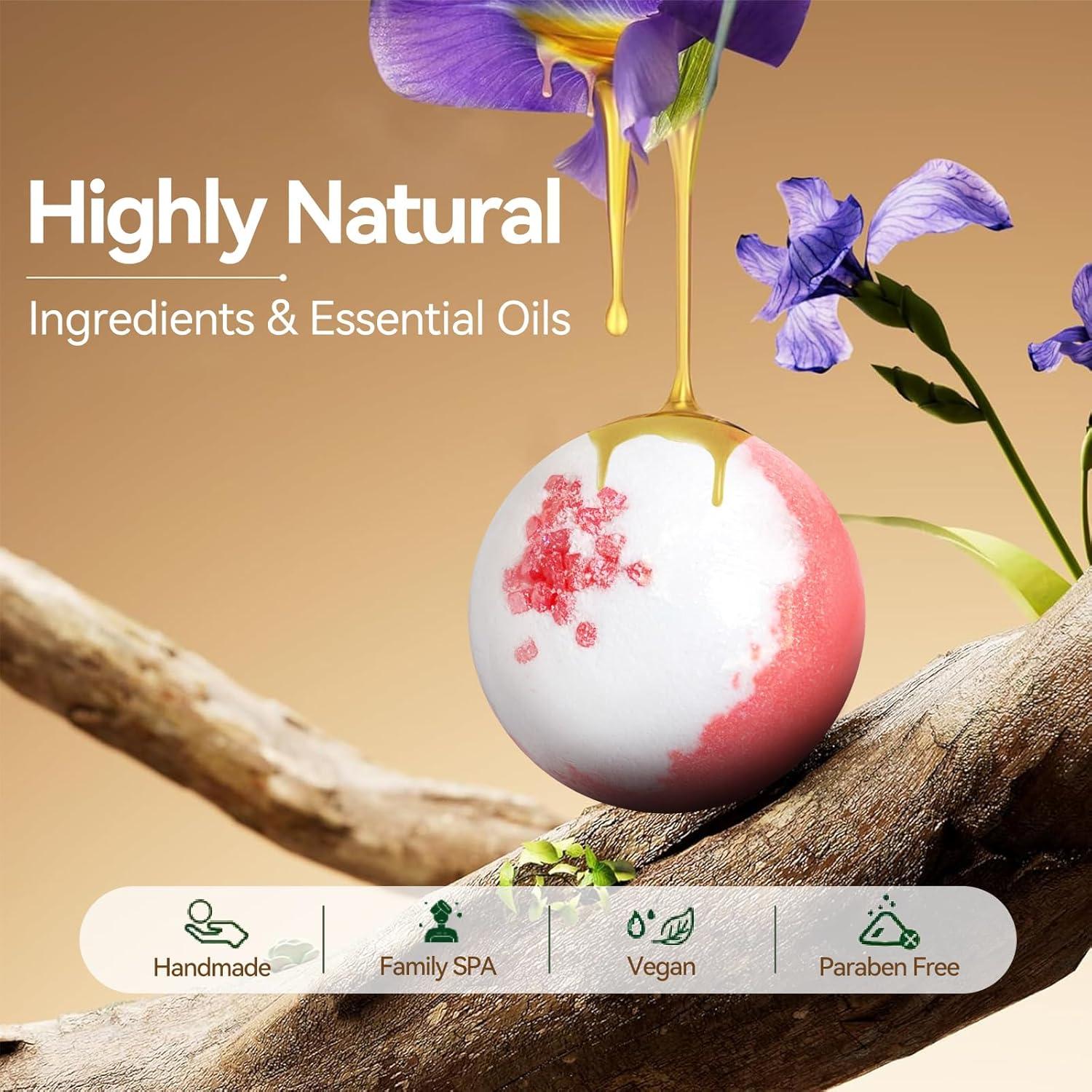 Juego de 20 Bombas de Baño Orgánicas Santrela con Aceites Esenciales