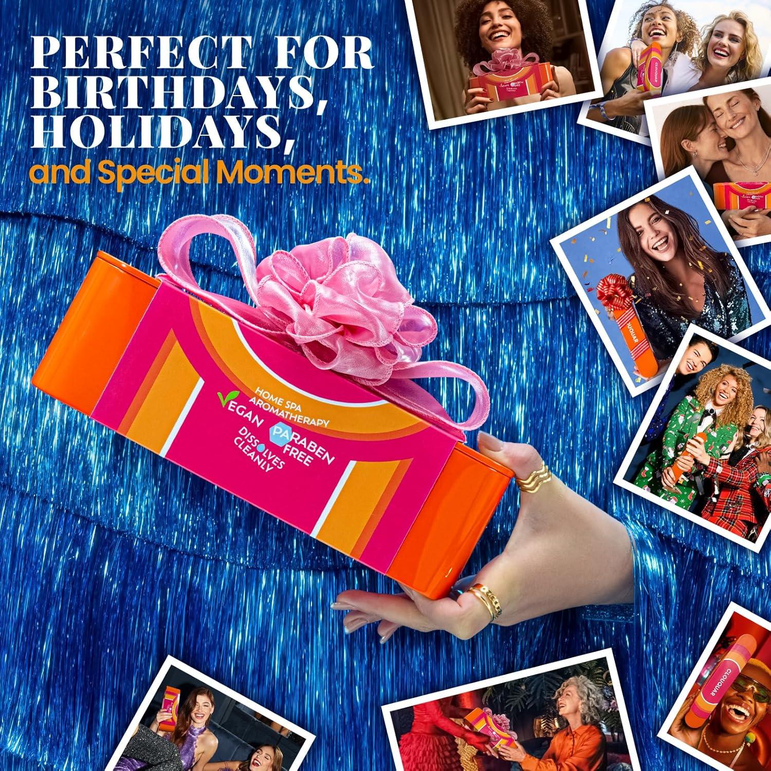 Juego de 12 Bombas de Baño de Cristal CLOUQUAR - Aromas Naturales