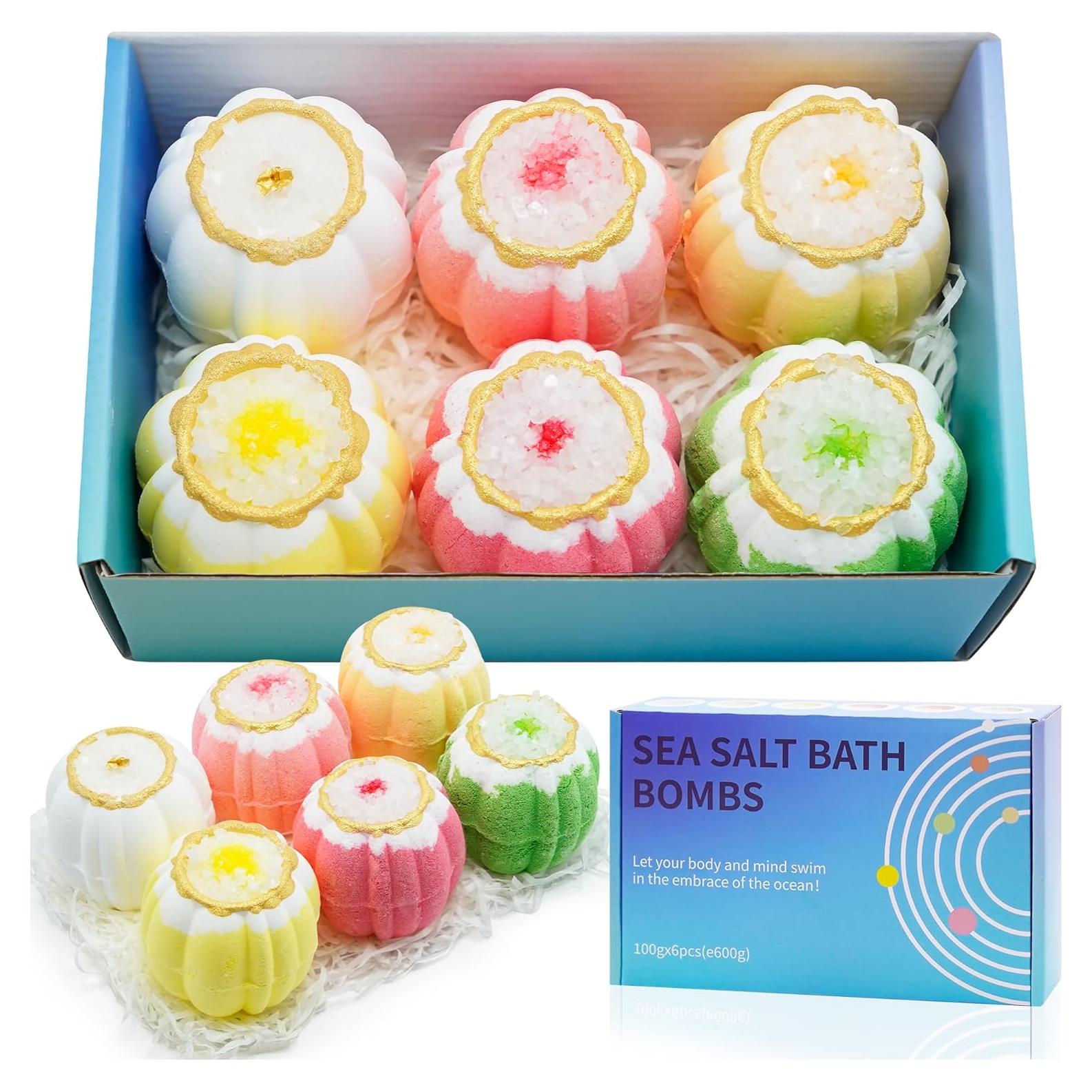 Juego de 6 Bombas de Baño Hechas a Mano Tiffnor - Hidratantes