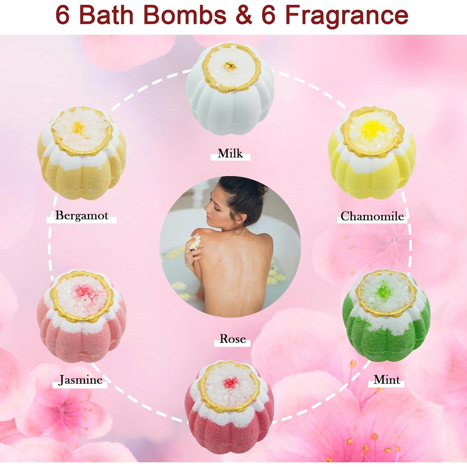 Juego de 6 Bombas de Baño Hechas a Mano Tiffnor - Hidratantes